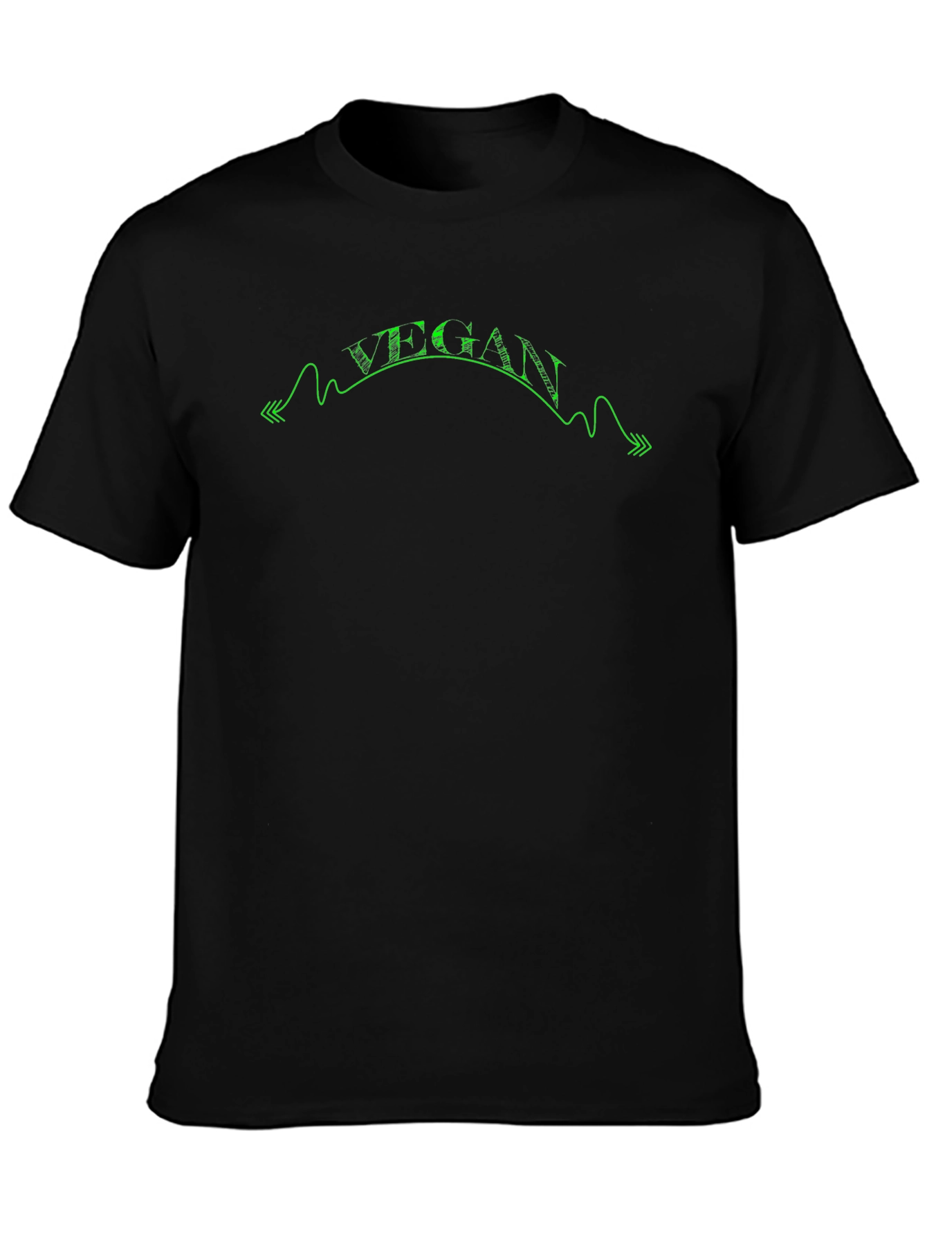 Vegan Graphic Tee - Black