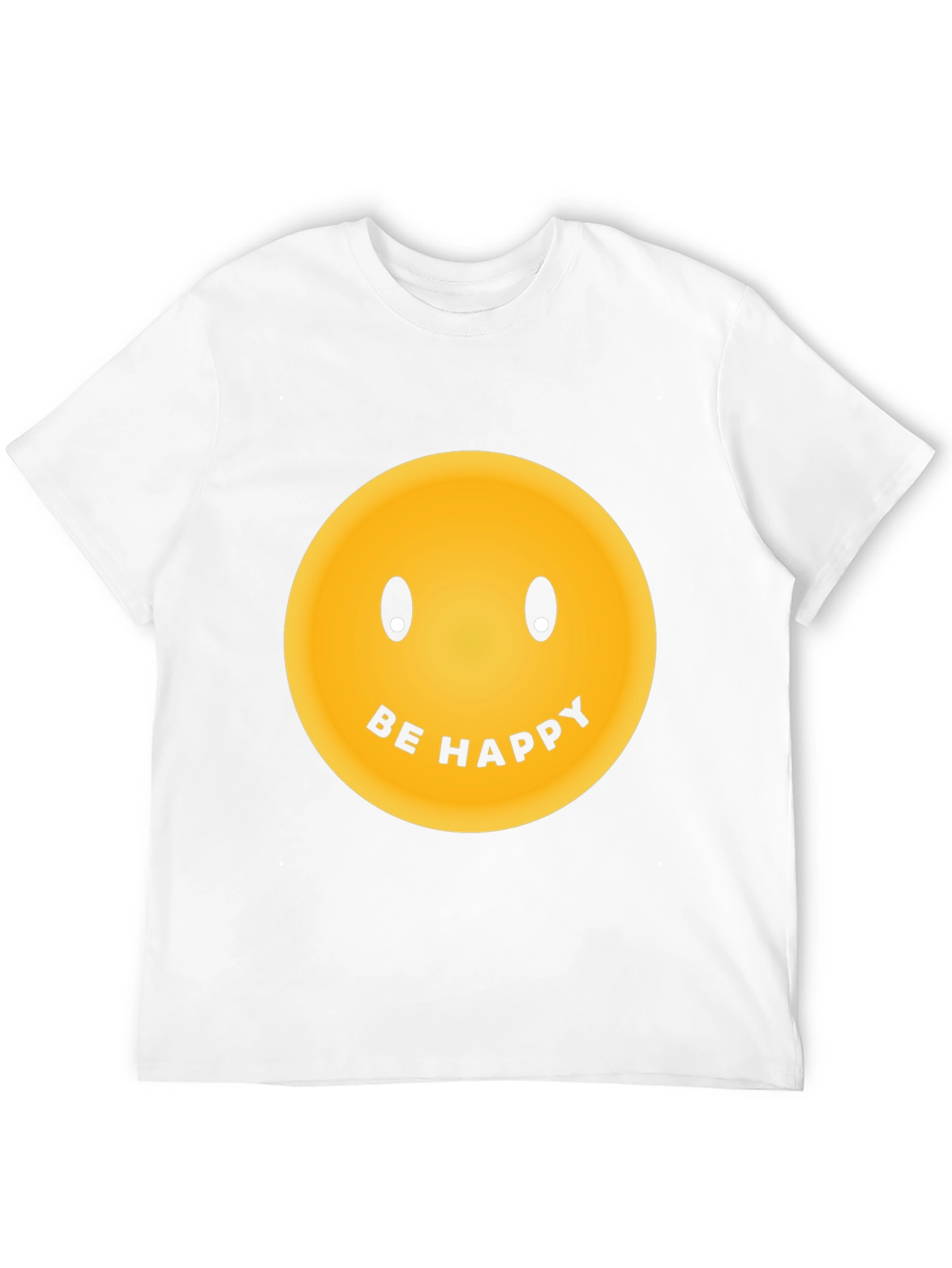 Be Happy Graphic Tee - Classic Smiley Face T-Shirt