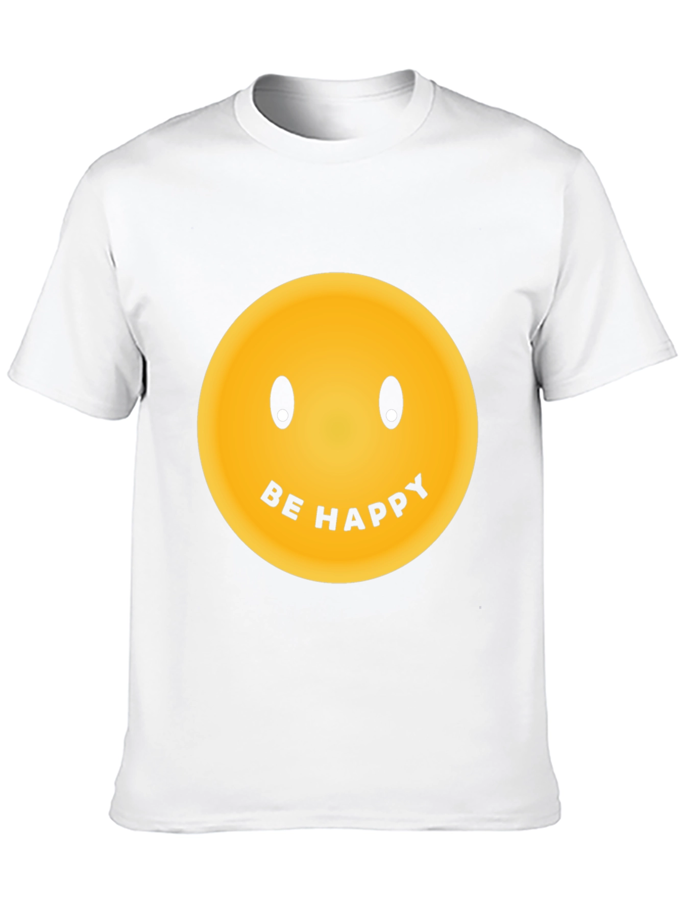 Be Happy Graphic Tee - Classic Smiley Face T-Shirt