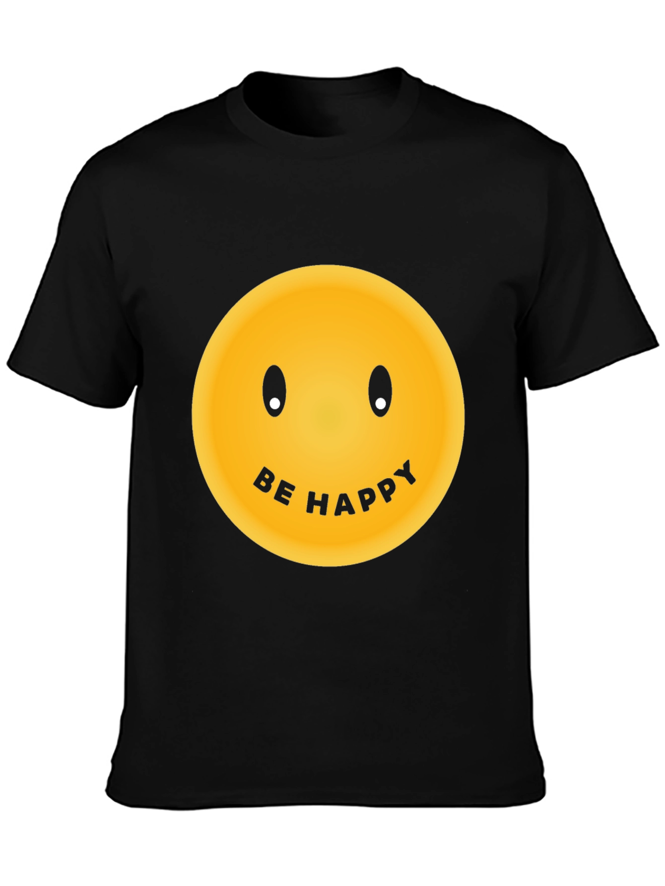 Be Happy Graphic Tee - Classic Smiley Face T-Shirt