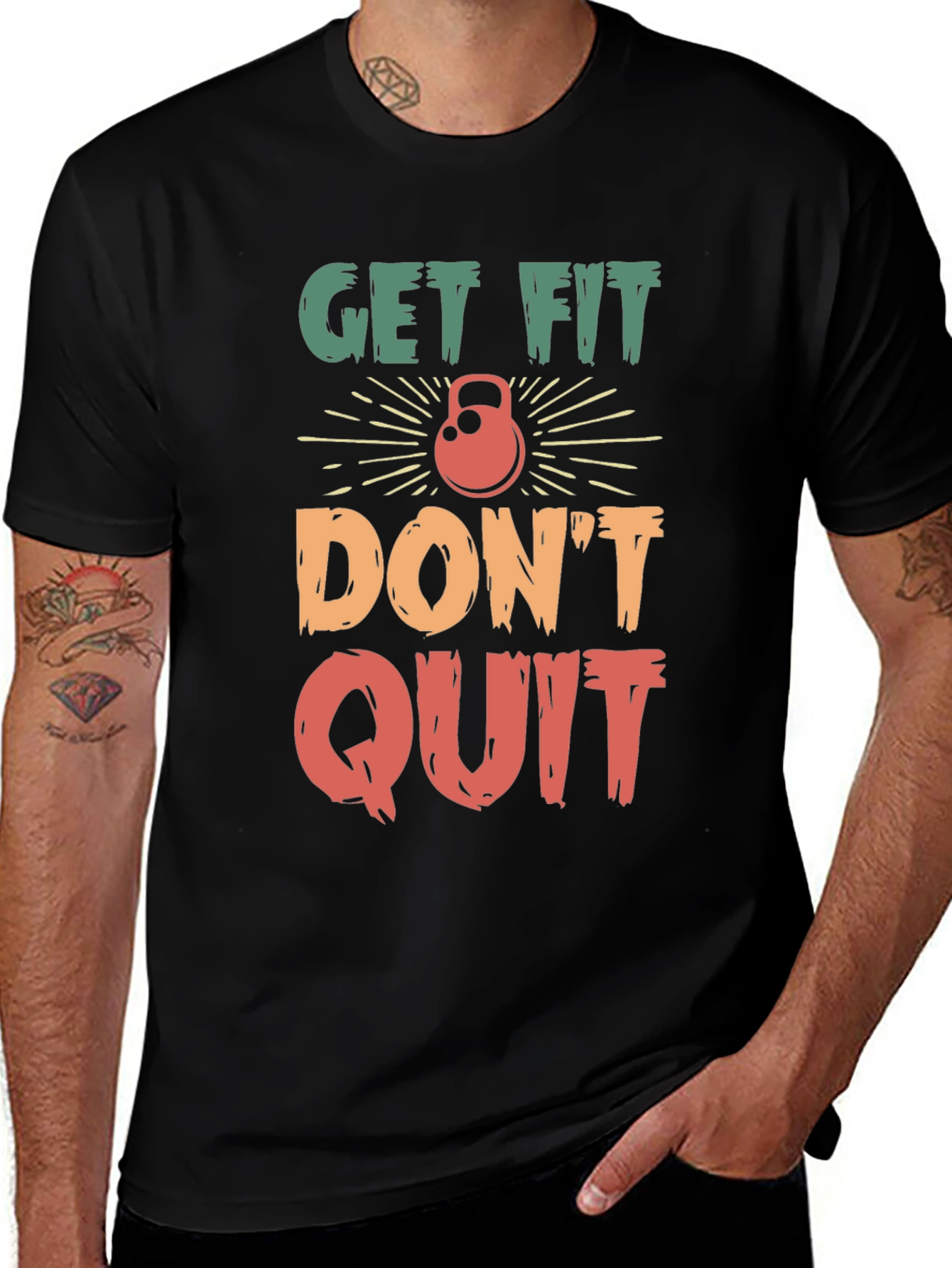 Get Fit Dont Quit Graphic Tee