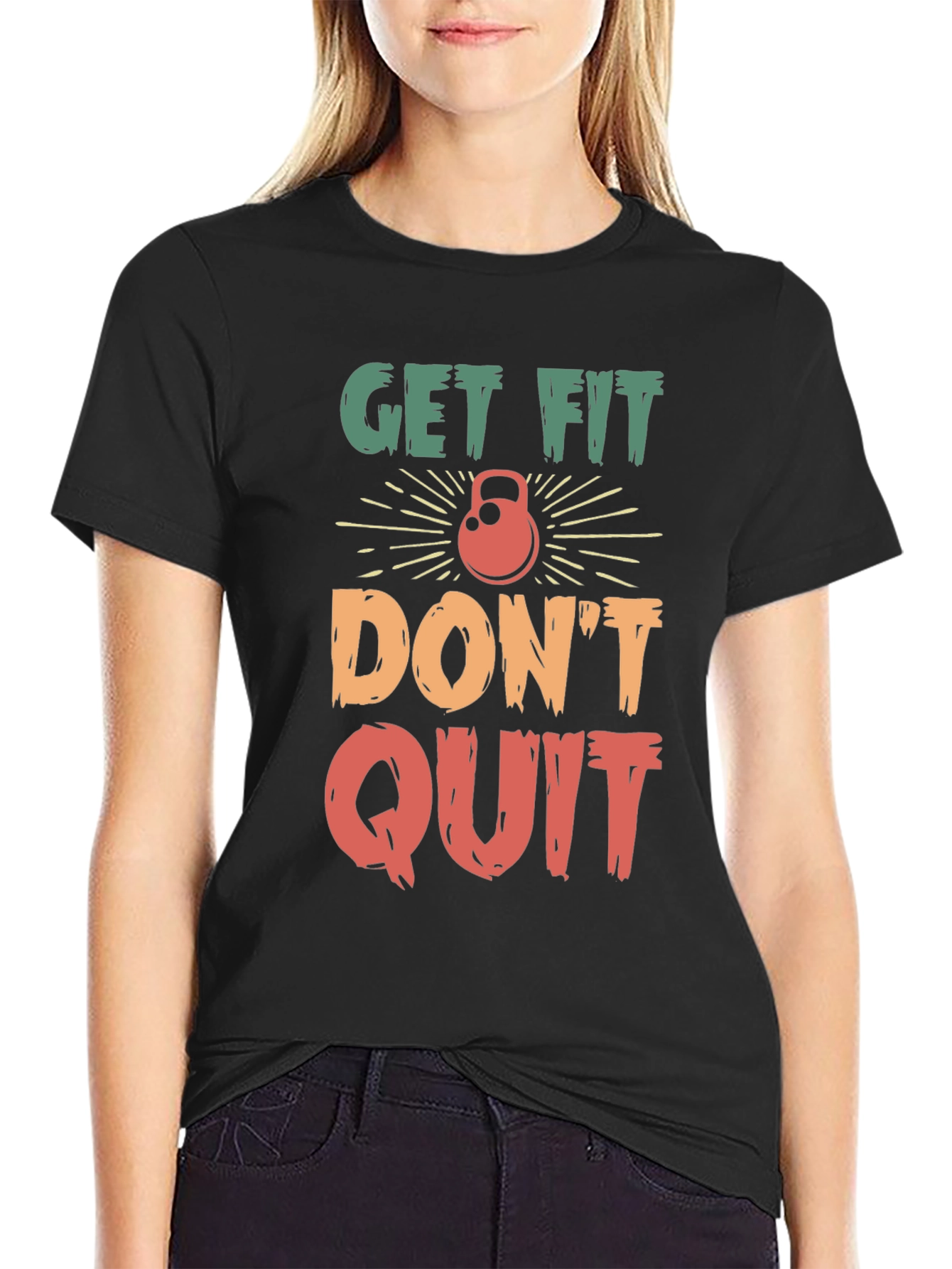 Get Fit Dont Quit Graphic Tee