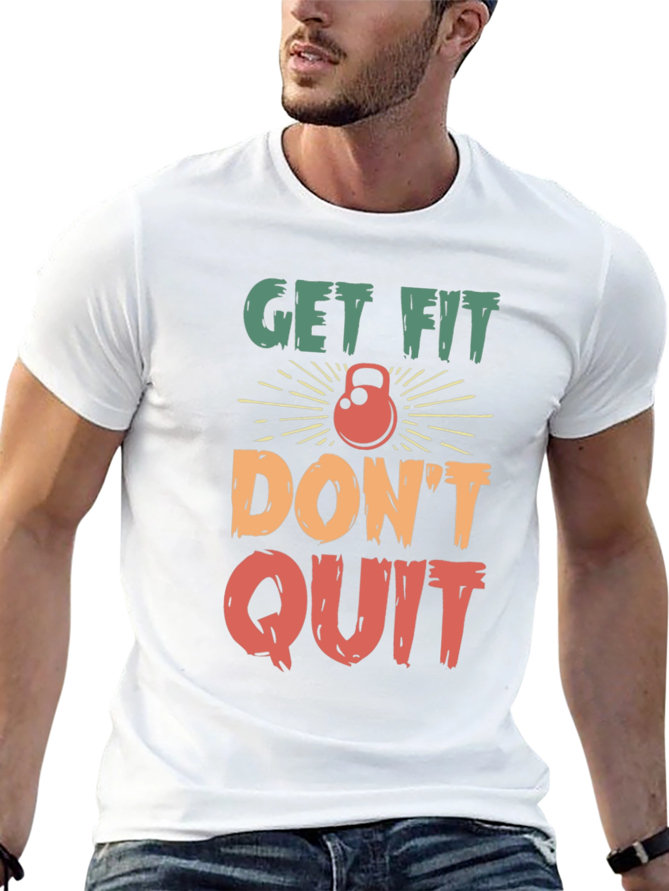 Get Fit Dont Quit Graphic Tee
