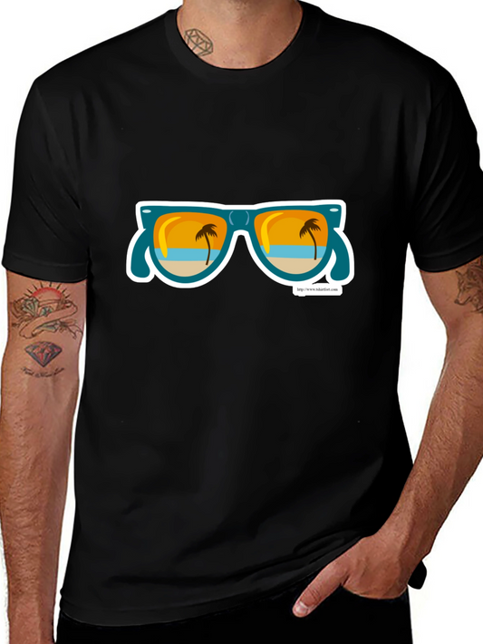 Beach Vibes T-Shirt - Palm Tree Sunglasses Graphic