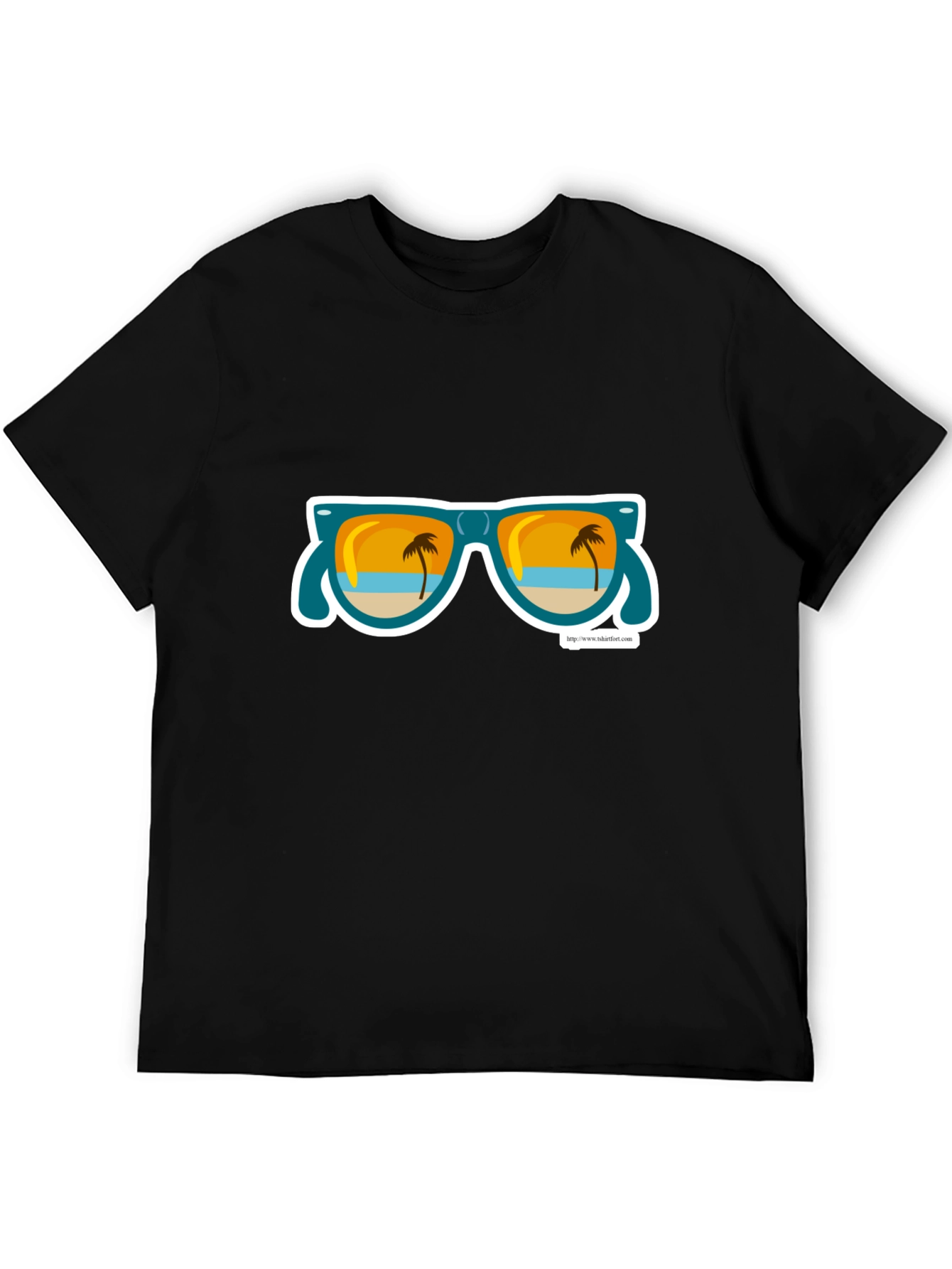 Beach Vibes T-Shirt - Palm Tree Sunglasses Graphic