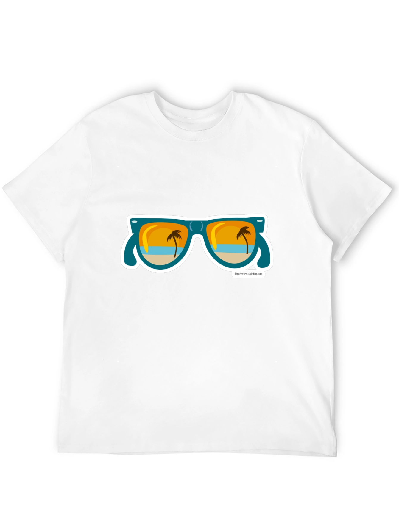 Beach Vibes T-Shirt - Palm Tree Sunglasses Graphic