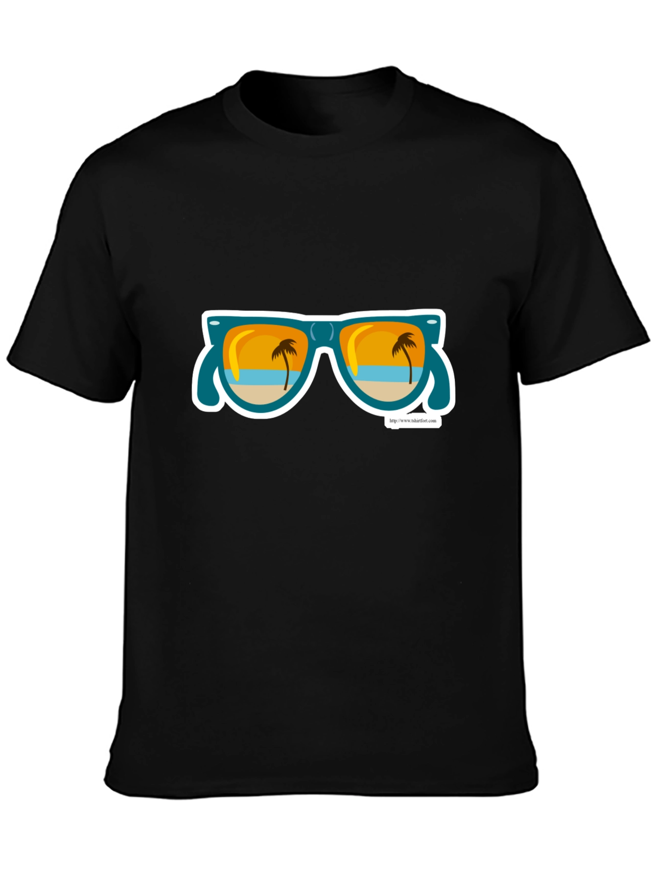 Beach Vibes T-Shirt - Palm Tree Sunglasses Graphic