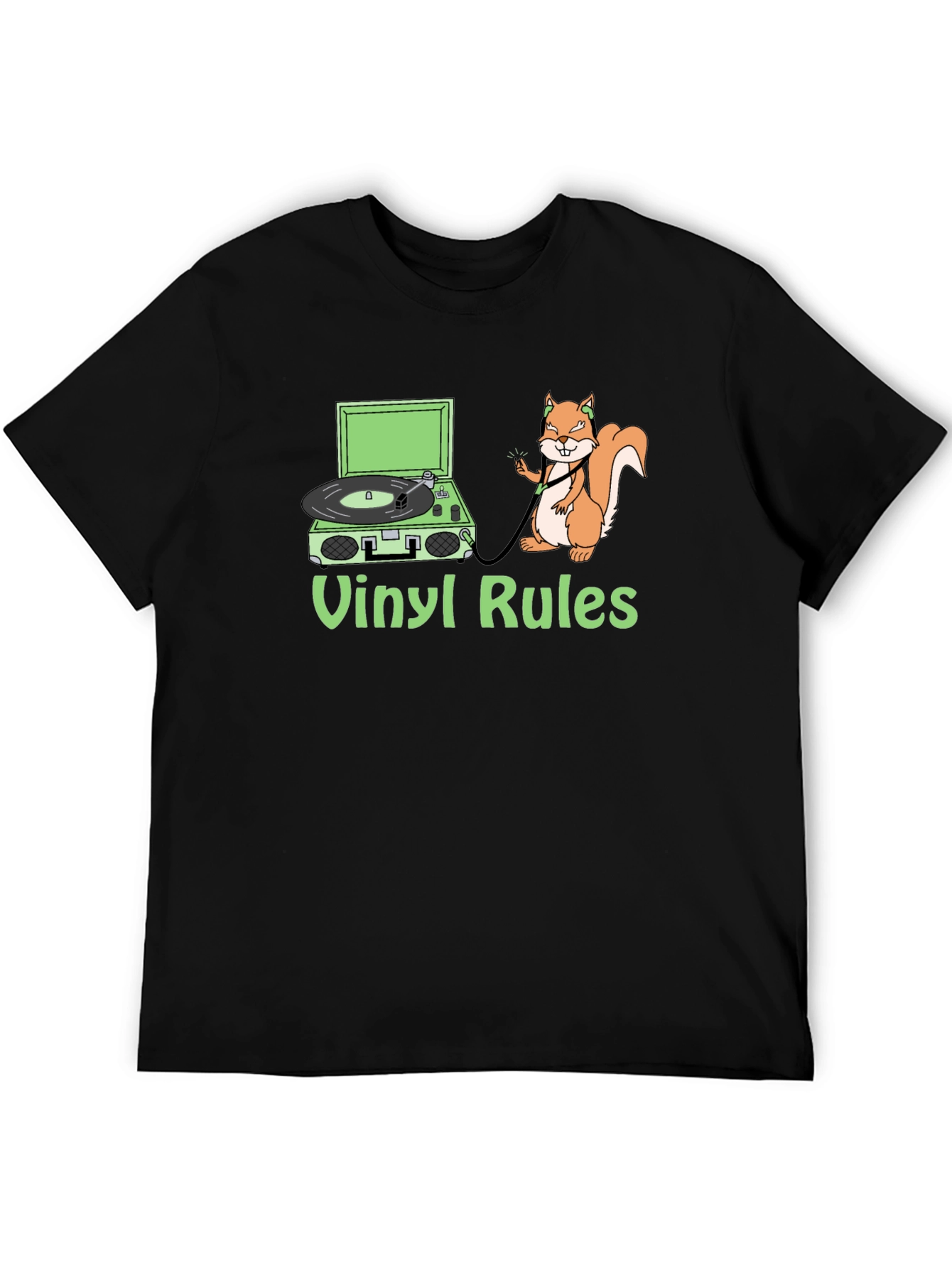 Vinyl Rules Squirrel T-Shirt