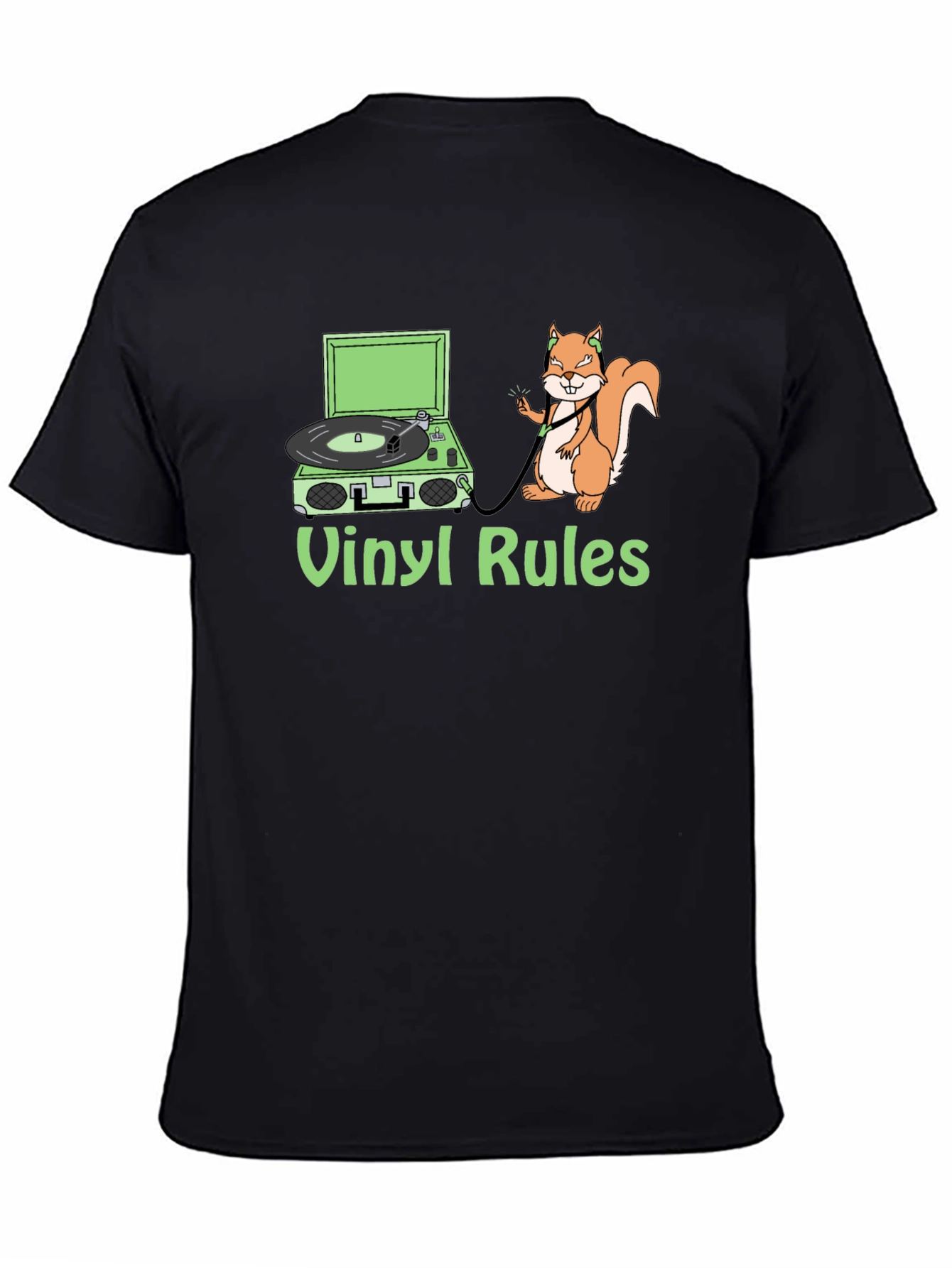 Vinyl Rules Squirrel T-Shirt