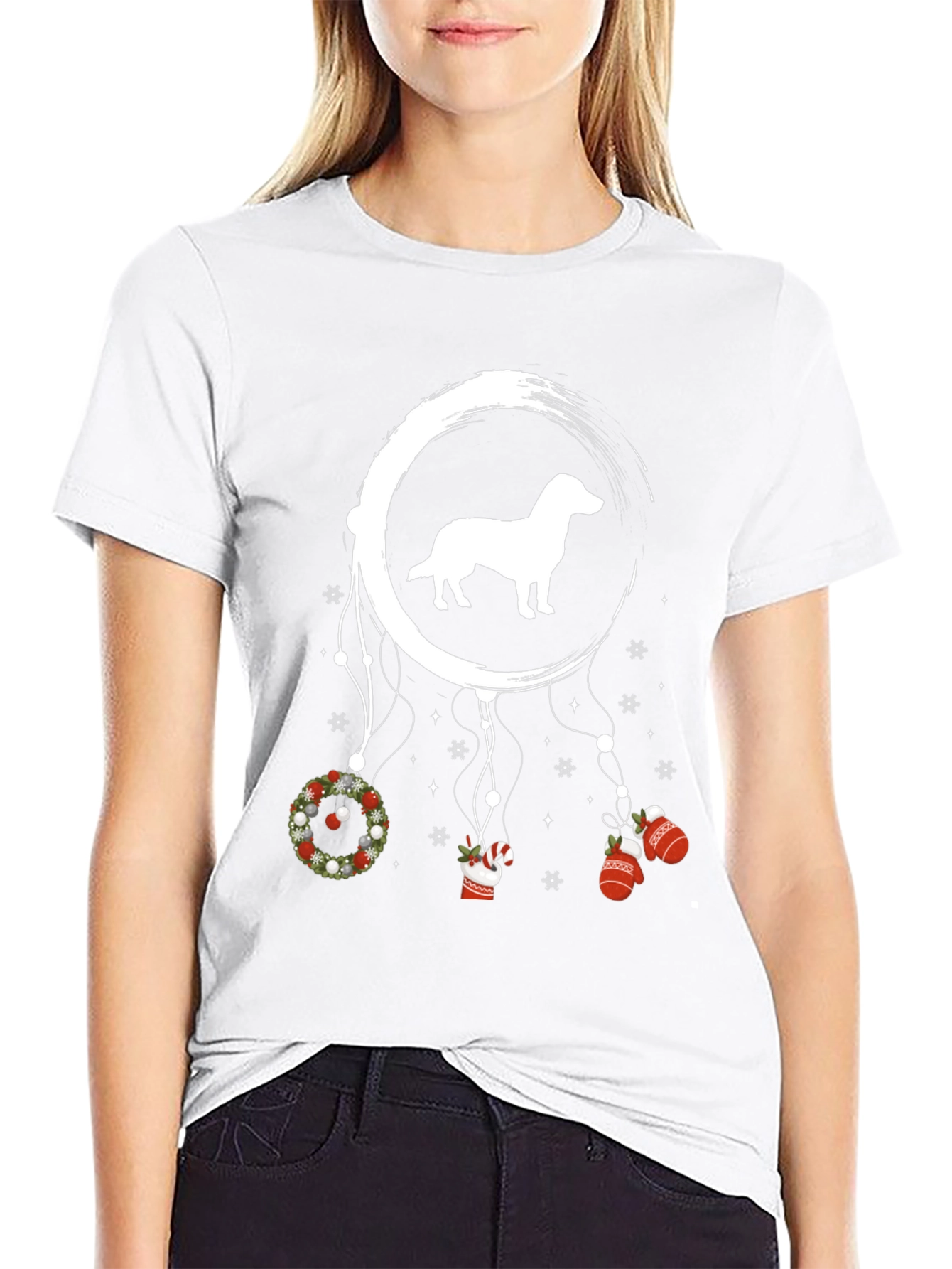 Dachshund Christmas Dreamcatcher T-Shirt