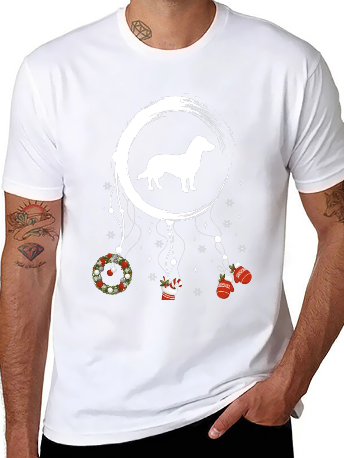 Dachshund Christmas Dreamcatcher T-Shirt