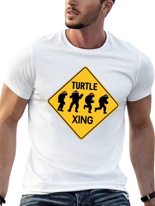 Turtle Xing T-Shirt - Ninja Turtle Crossing Tee