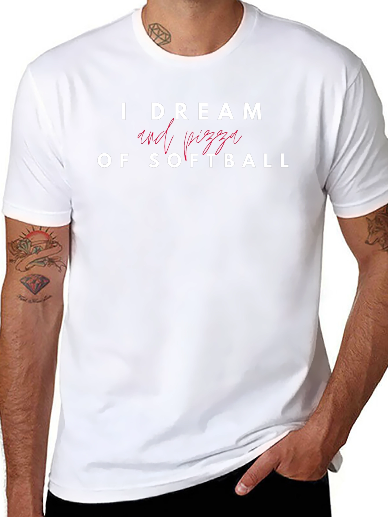 I Dream of Softball and Pizza T-Shirt