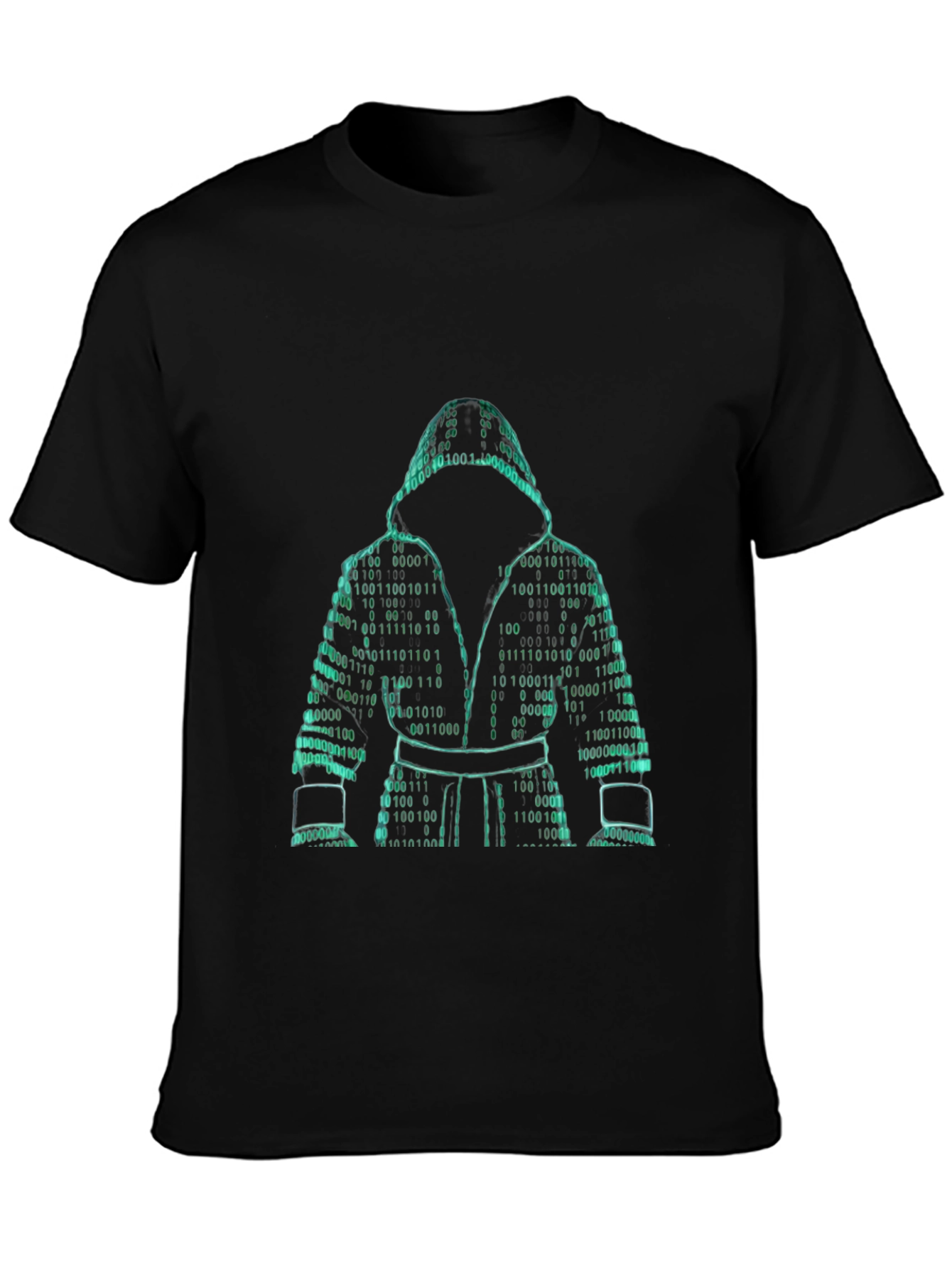Binary Code Boxer Graphic Tee - Stylish Geek Chic
