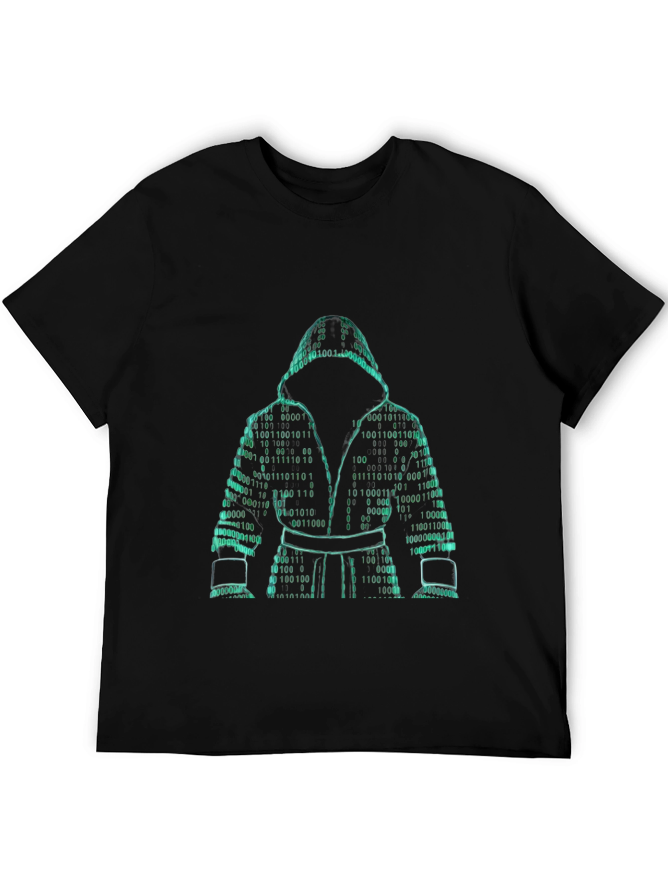 Binary Code Boxer Graphic Tee - Stylish Geek Chic