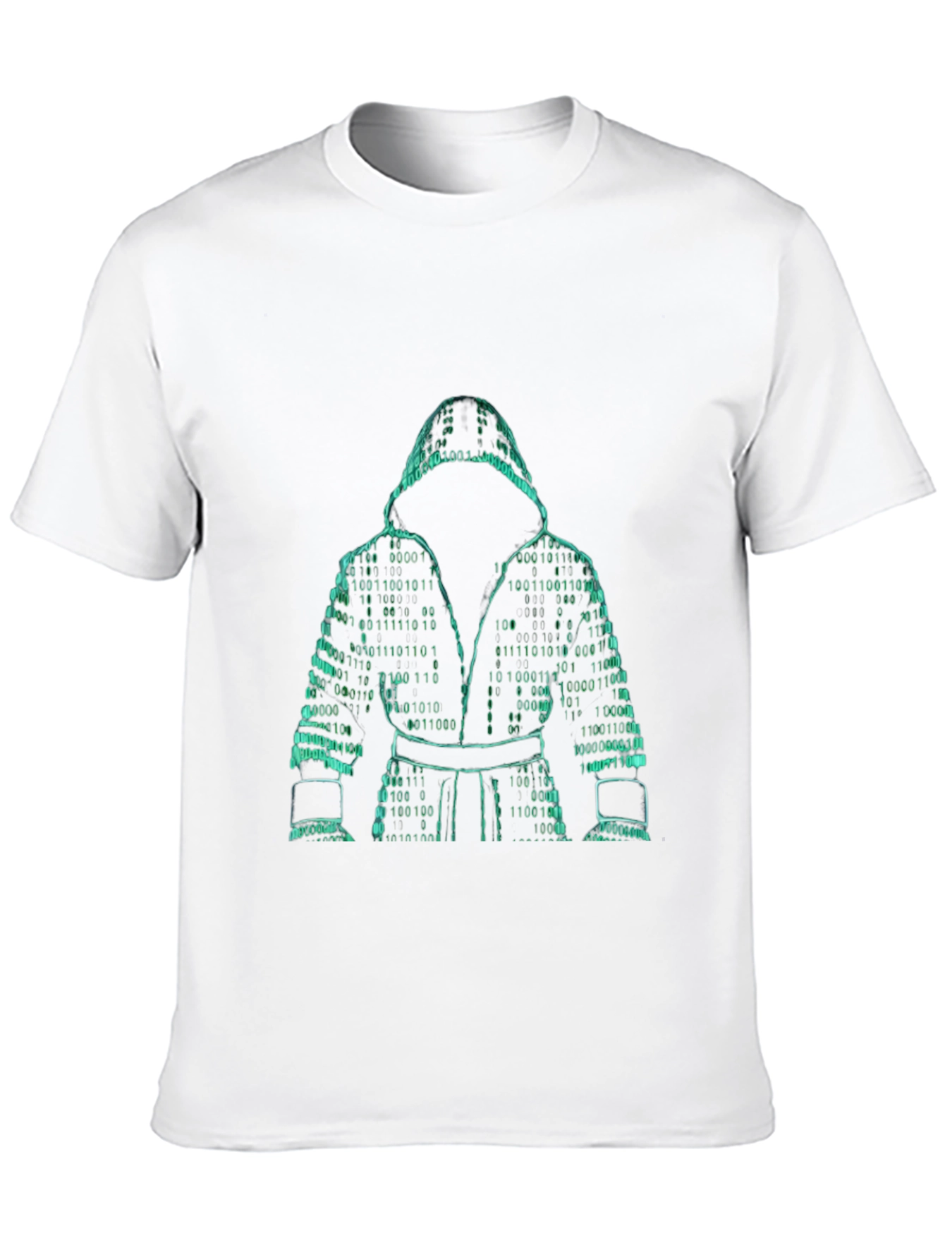 Binary Code Boxer Graphic Tee - Stylish Geek Chic
