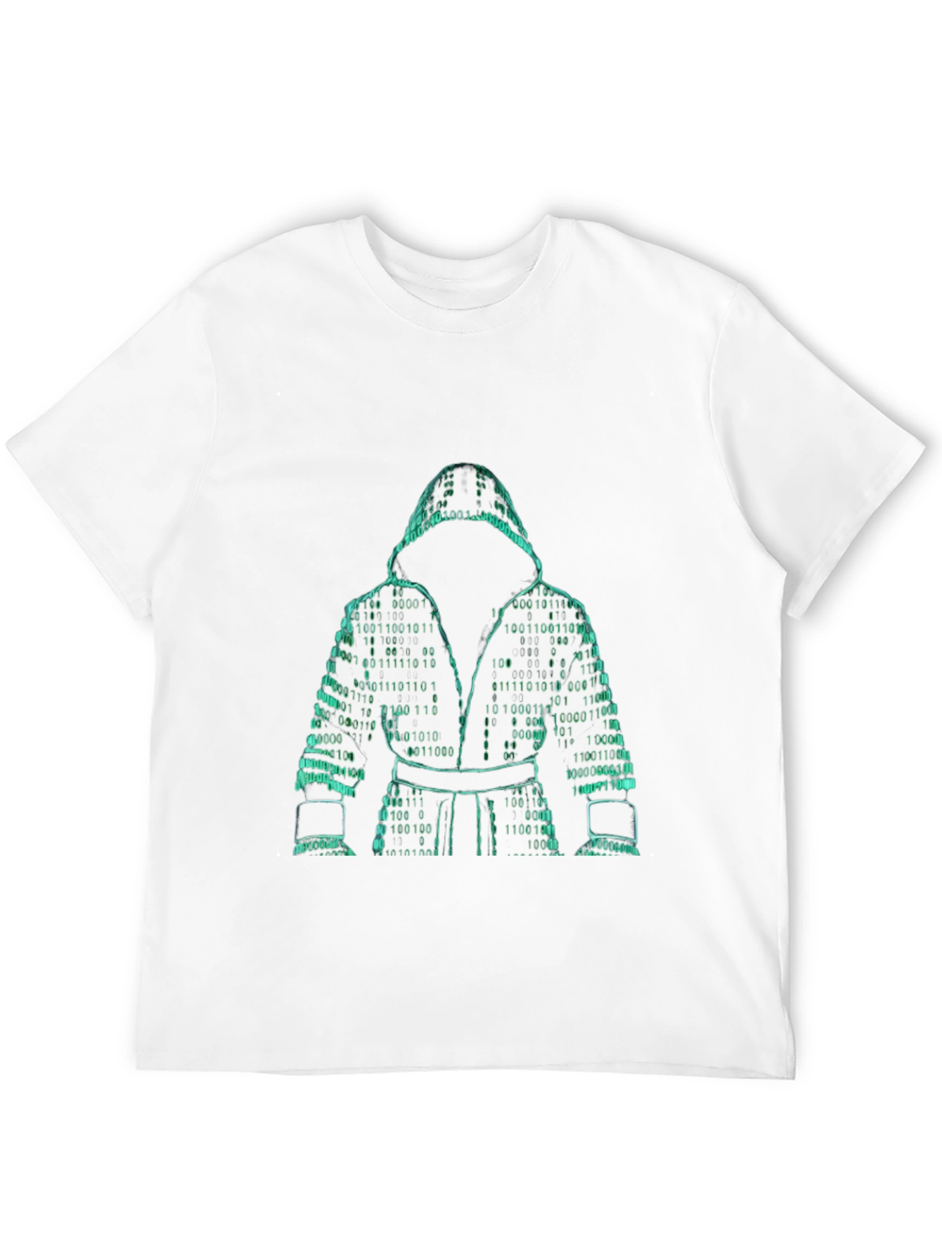 Binary Code Boxer Graphic Tee - Stylish Geek Chic
