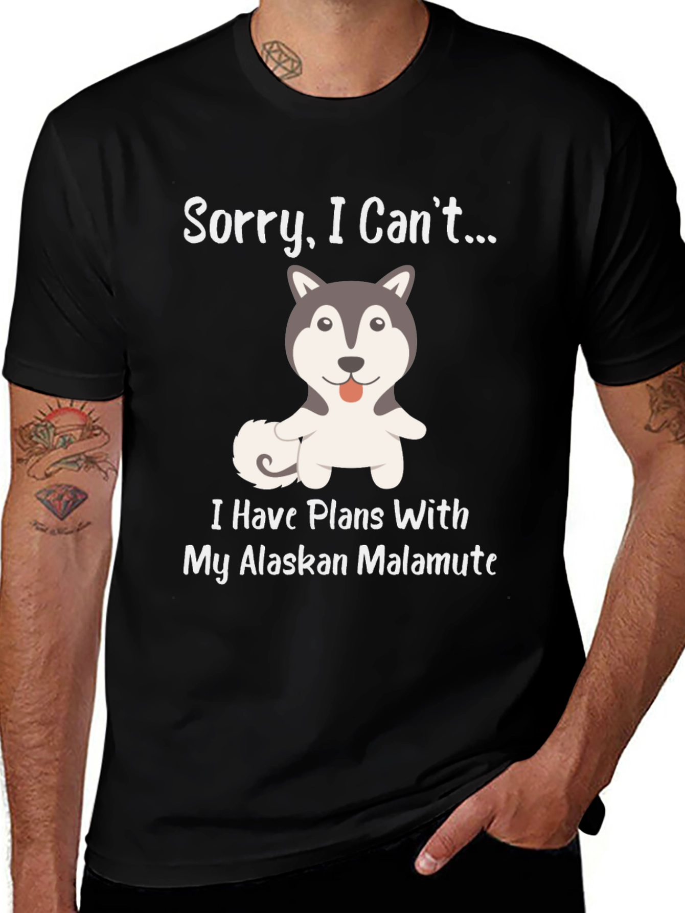 Alaskan Malamute T-Shirt - Sorry I Cant...
