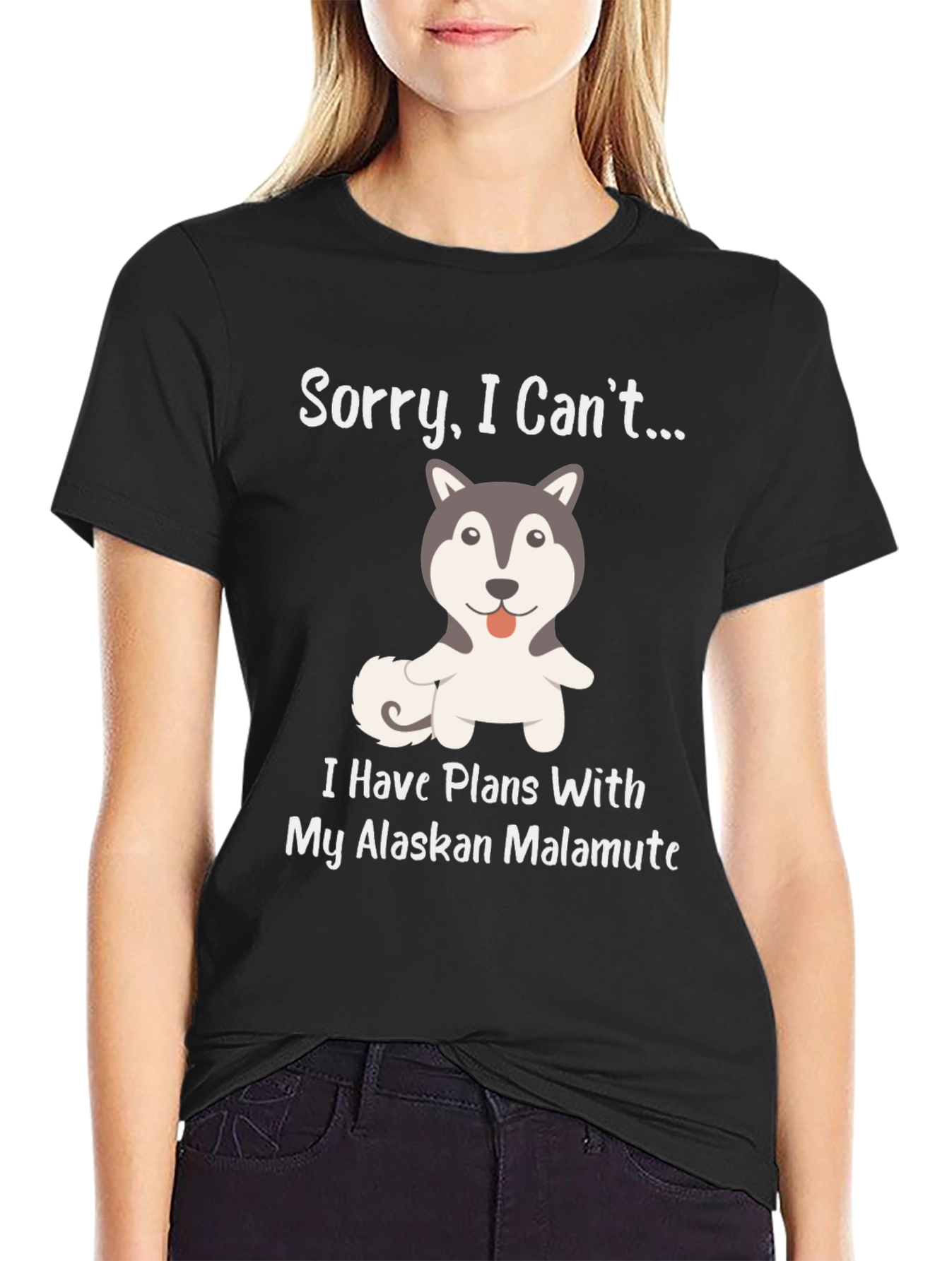 Alaskan Malamute T-Shirt - Sorry I Cant...