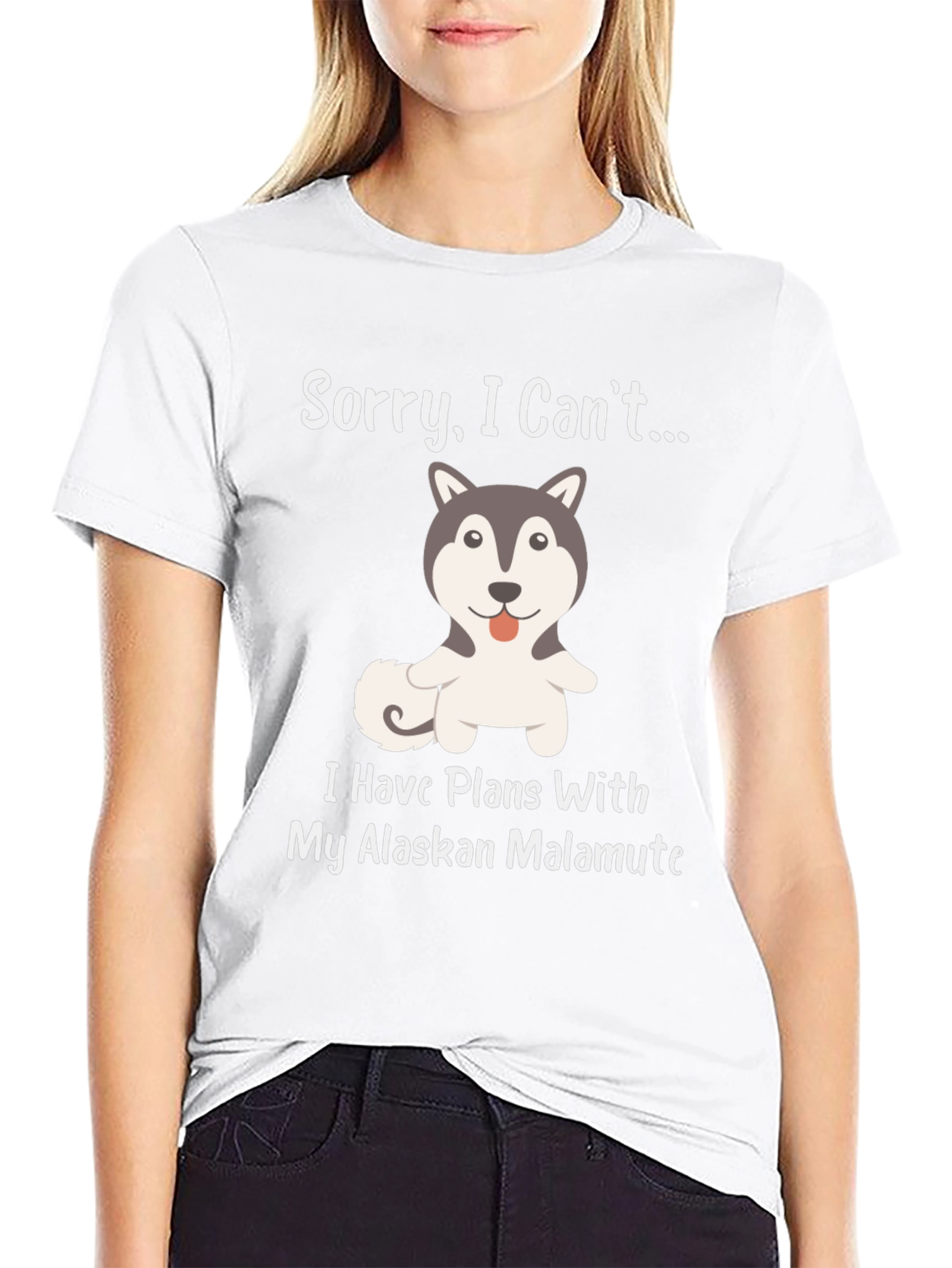 Alaskan Malamute T-Shirt - Sorry I Cant...