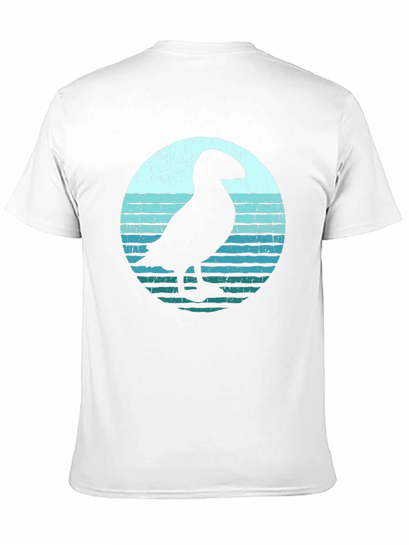 Puffin Silhouette Graphic Tee - Black