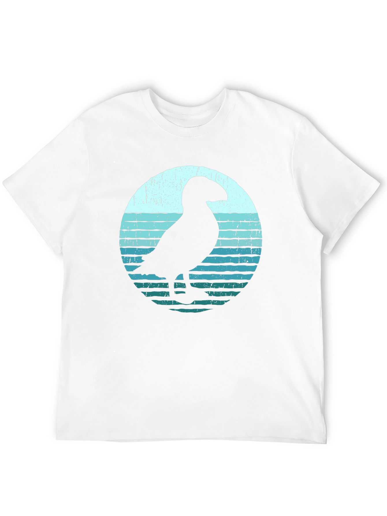 Puffin Silhouette Graphic Tee - Black