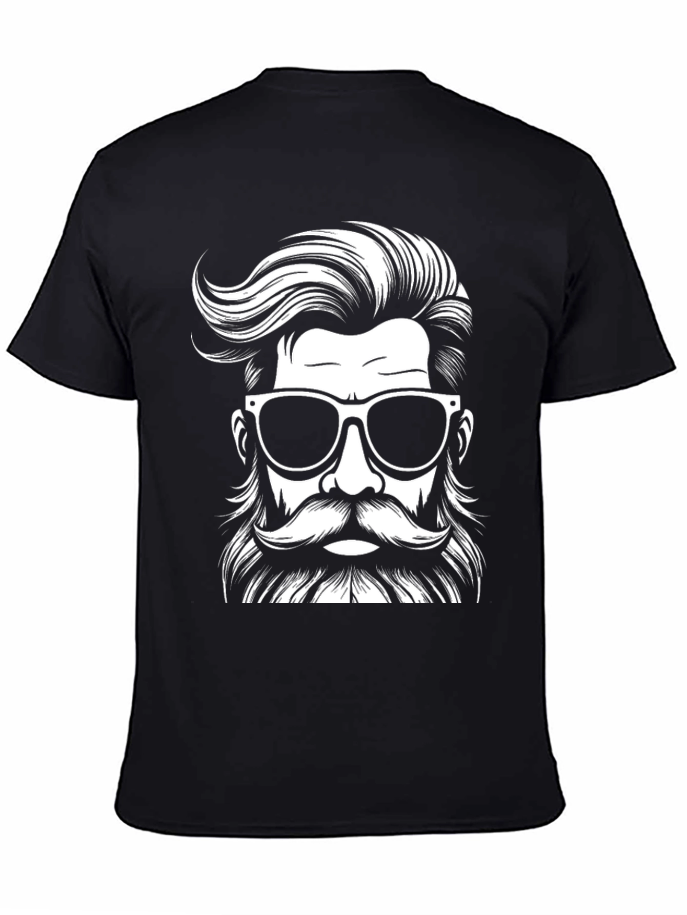 Cool Dude Graphic Tee - Black Hipster T-Shirt