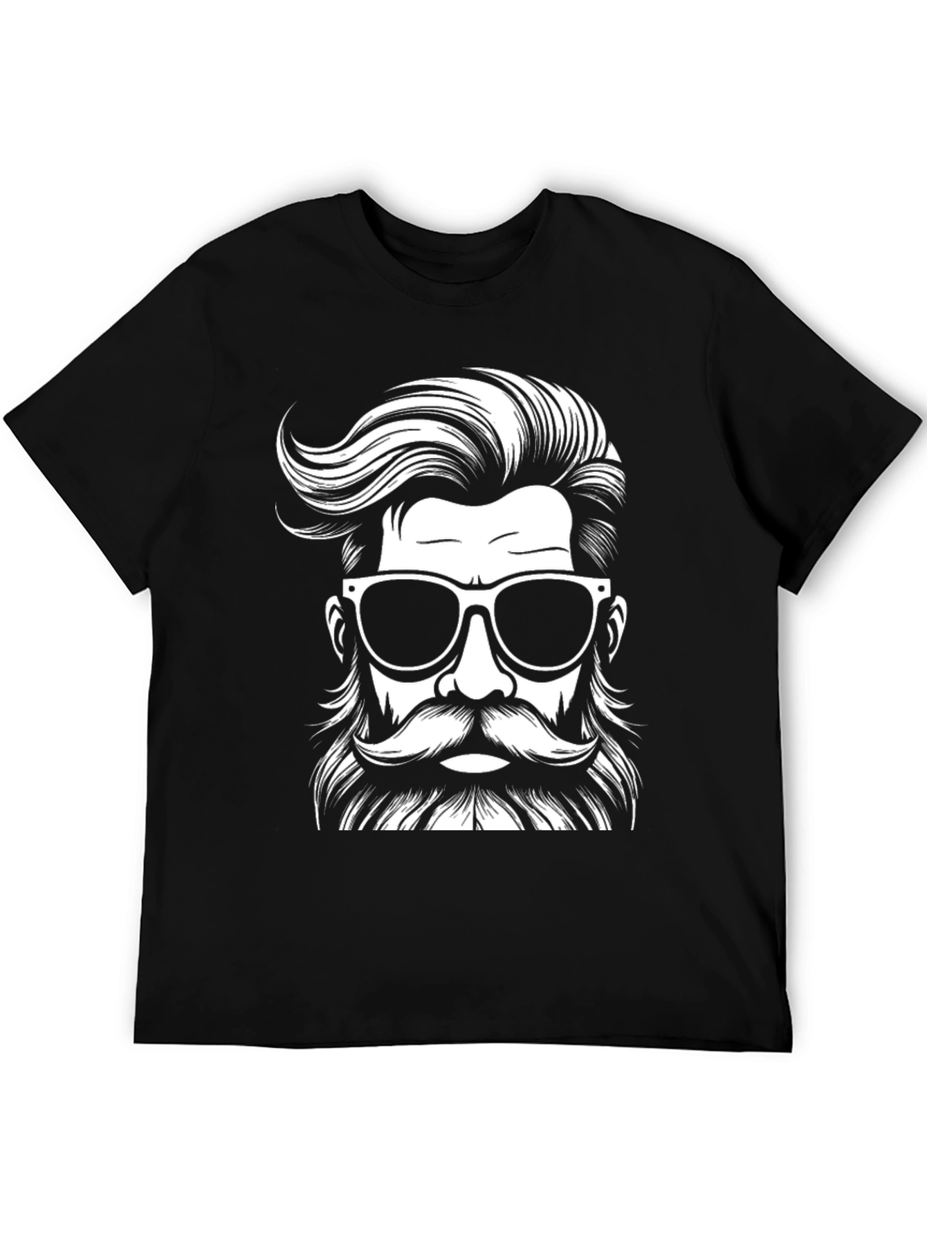 Cool Dude Graphic Tee - Black Hipster T-Shirt