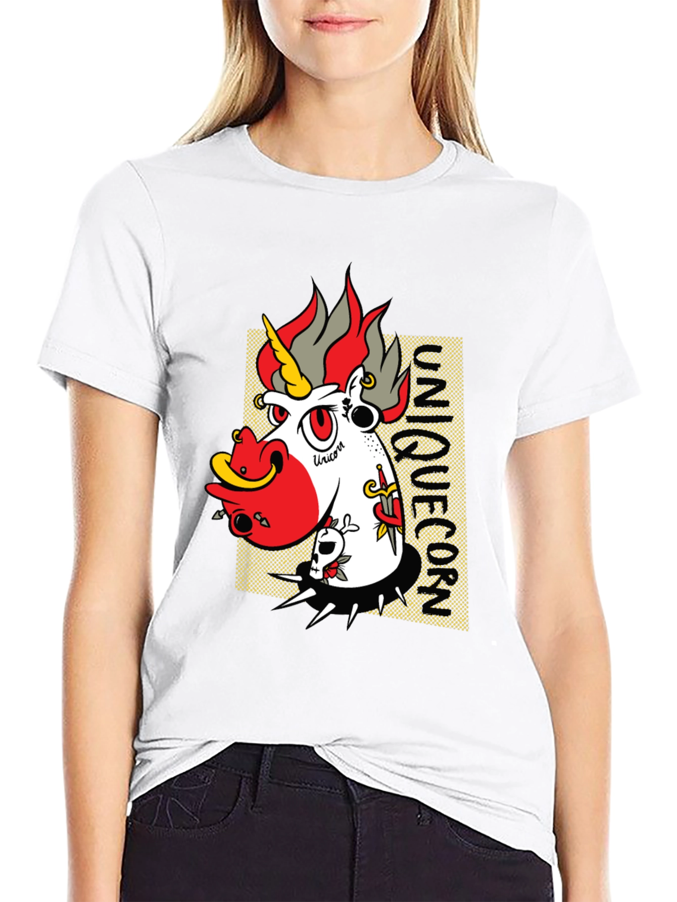 Edgy Unicorn Graphic Tee