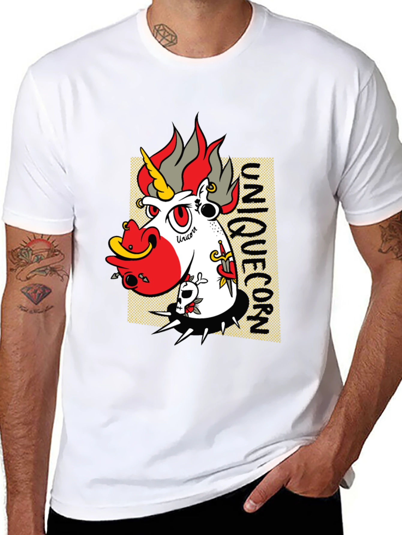 Edgy Unicorn Graphic Tee