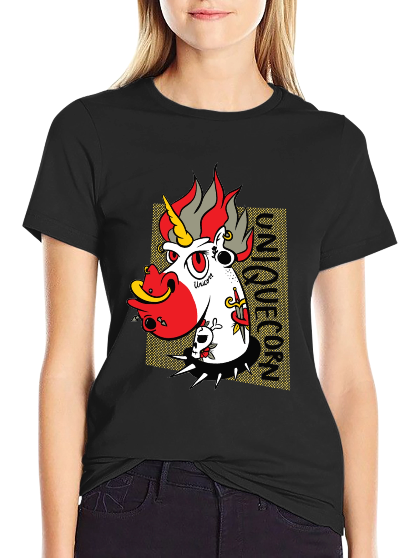 Edgy Unicorn Graphic Tee