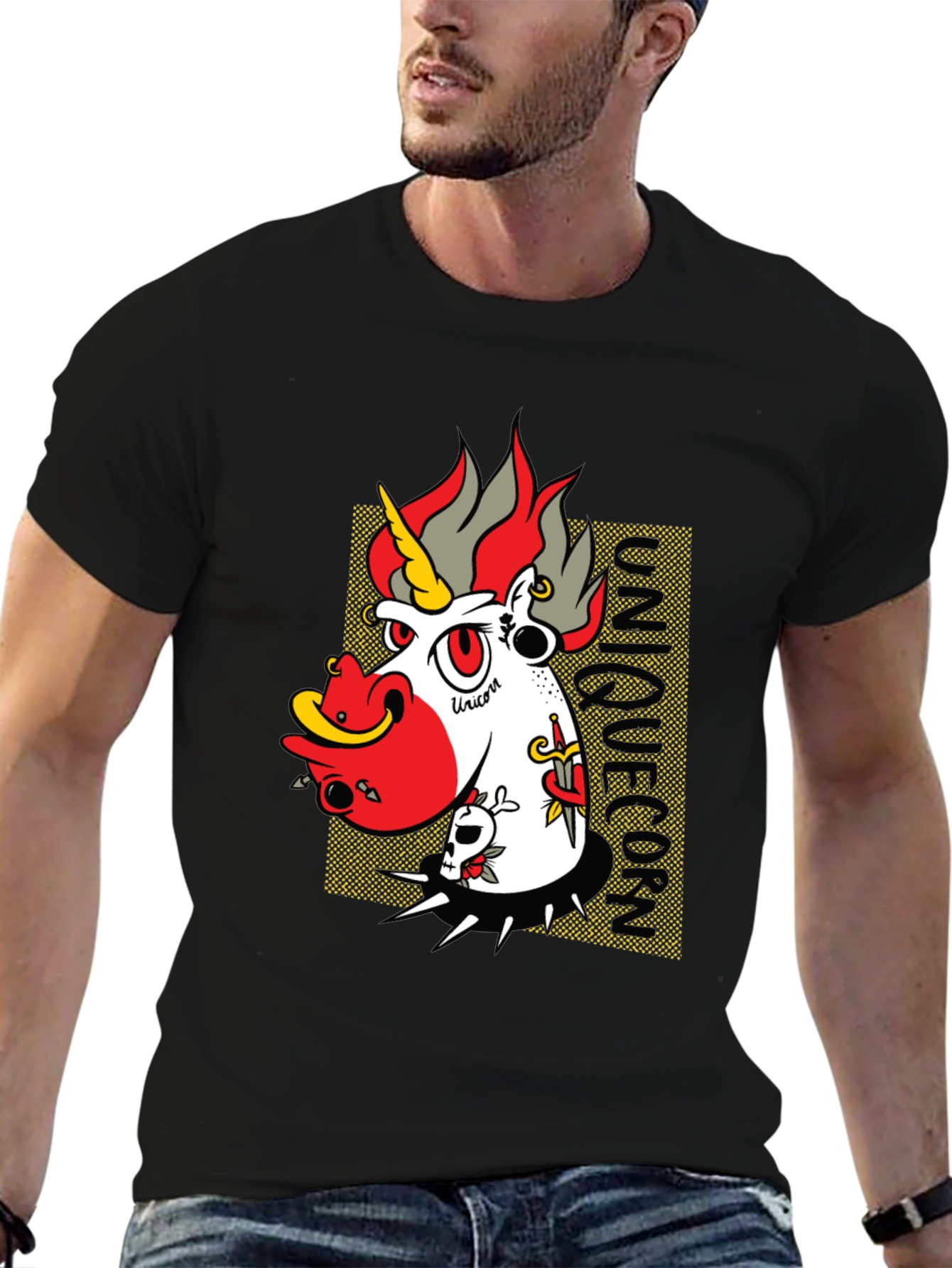 Edgy Unicorn Graphic Tee