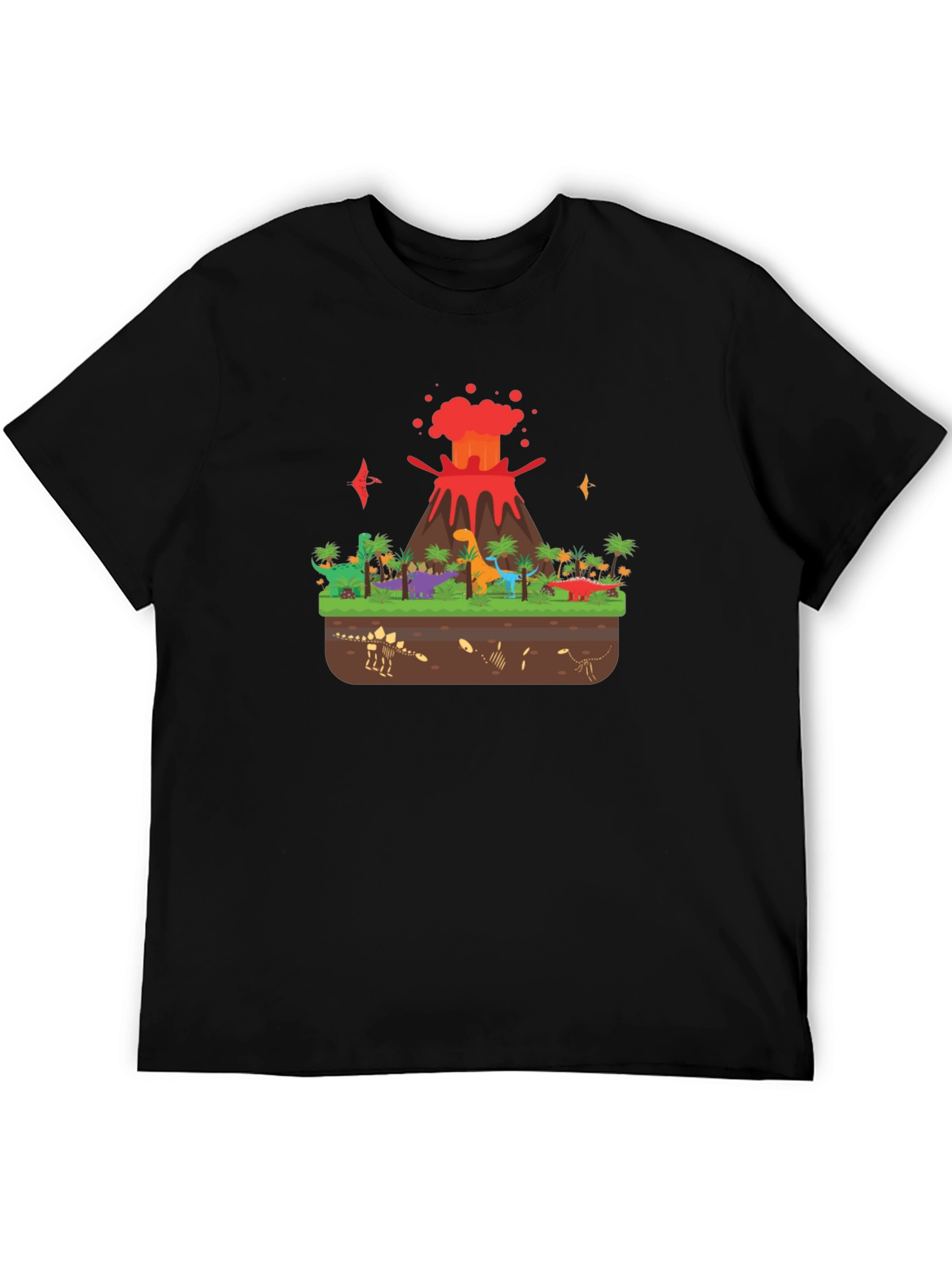 Dinosaur Volcano T-Shirt