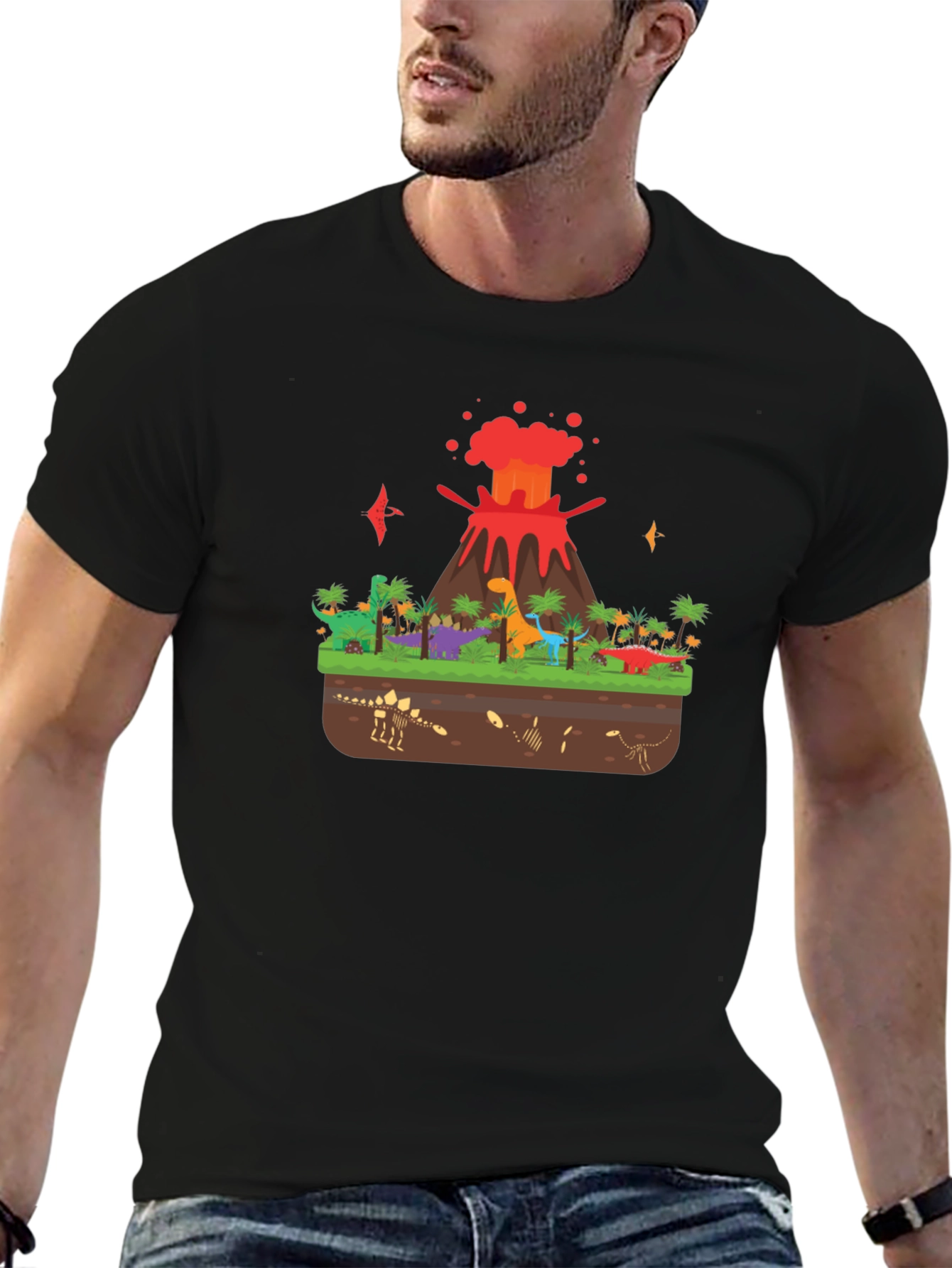 Dinosaur Volcano T-Shirt