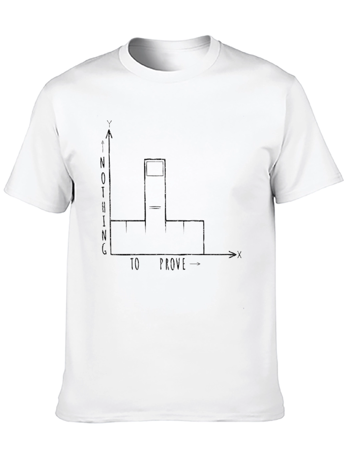Nothing to Prove Middle Finger Graph T-Shirt