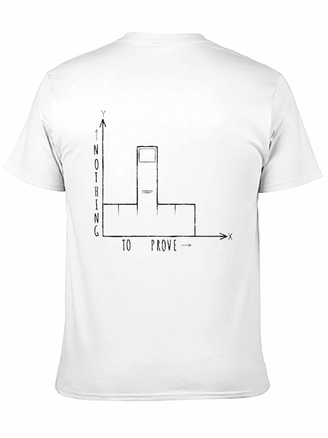 Nothing to Prove Middle Finger Graph T-Shirt