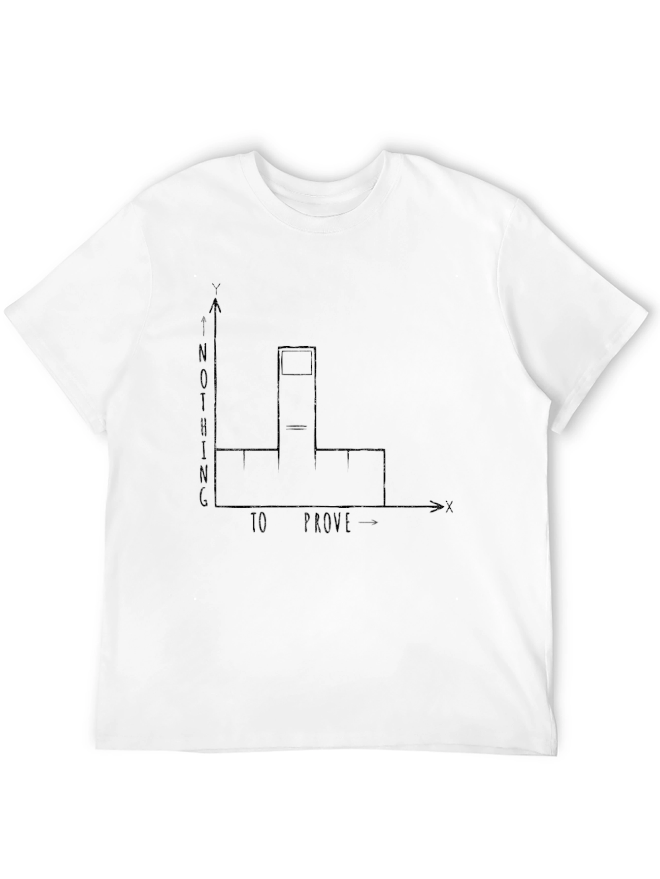 Nothing to Prove Middle Finger Graph T-Shirt