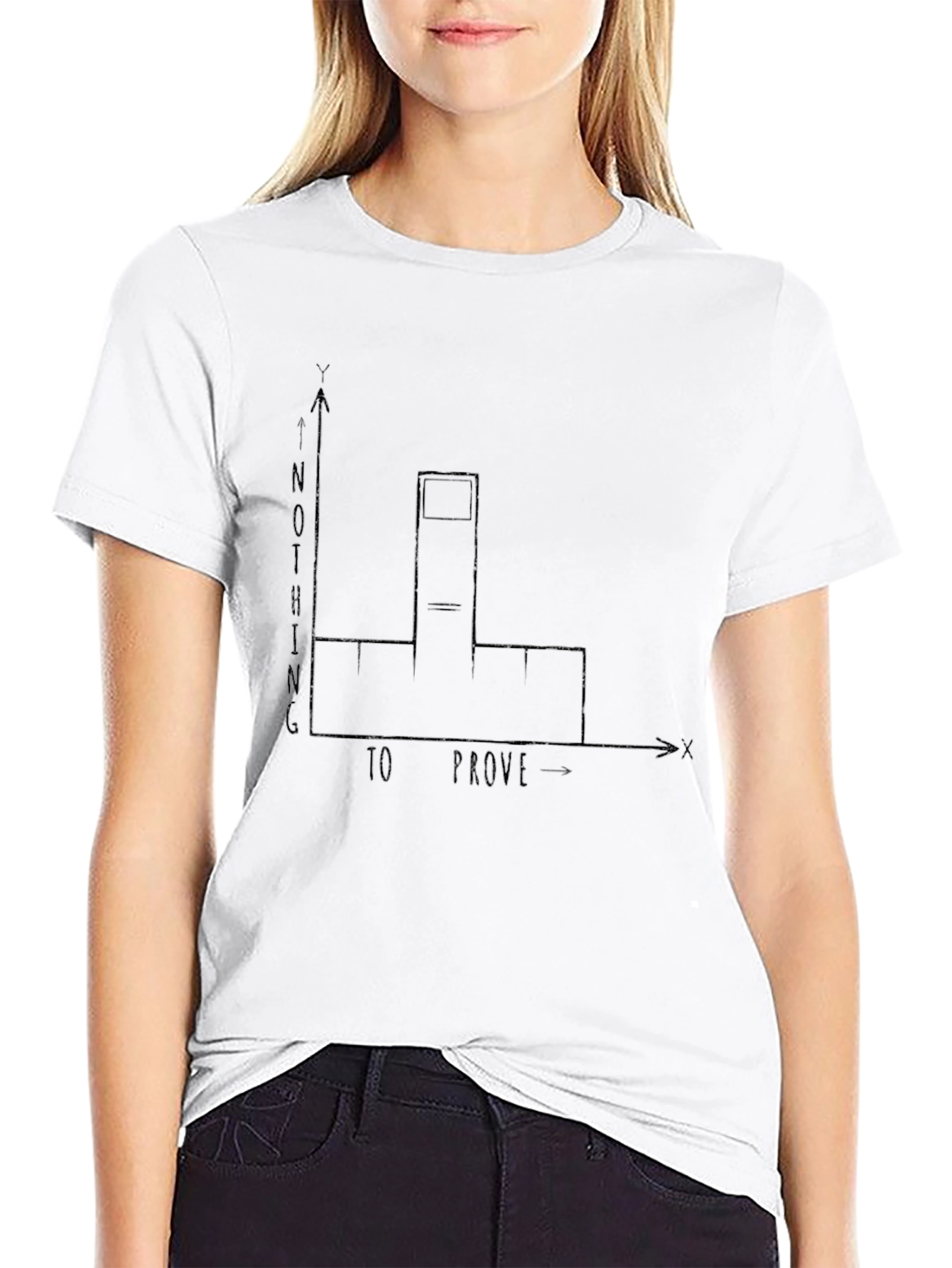 Nothing to Prove Middle Finger Graph T-Shirt