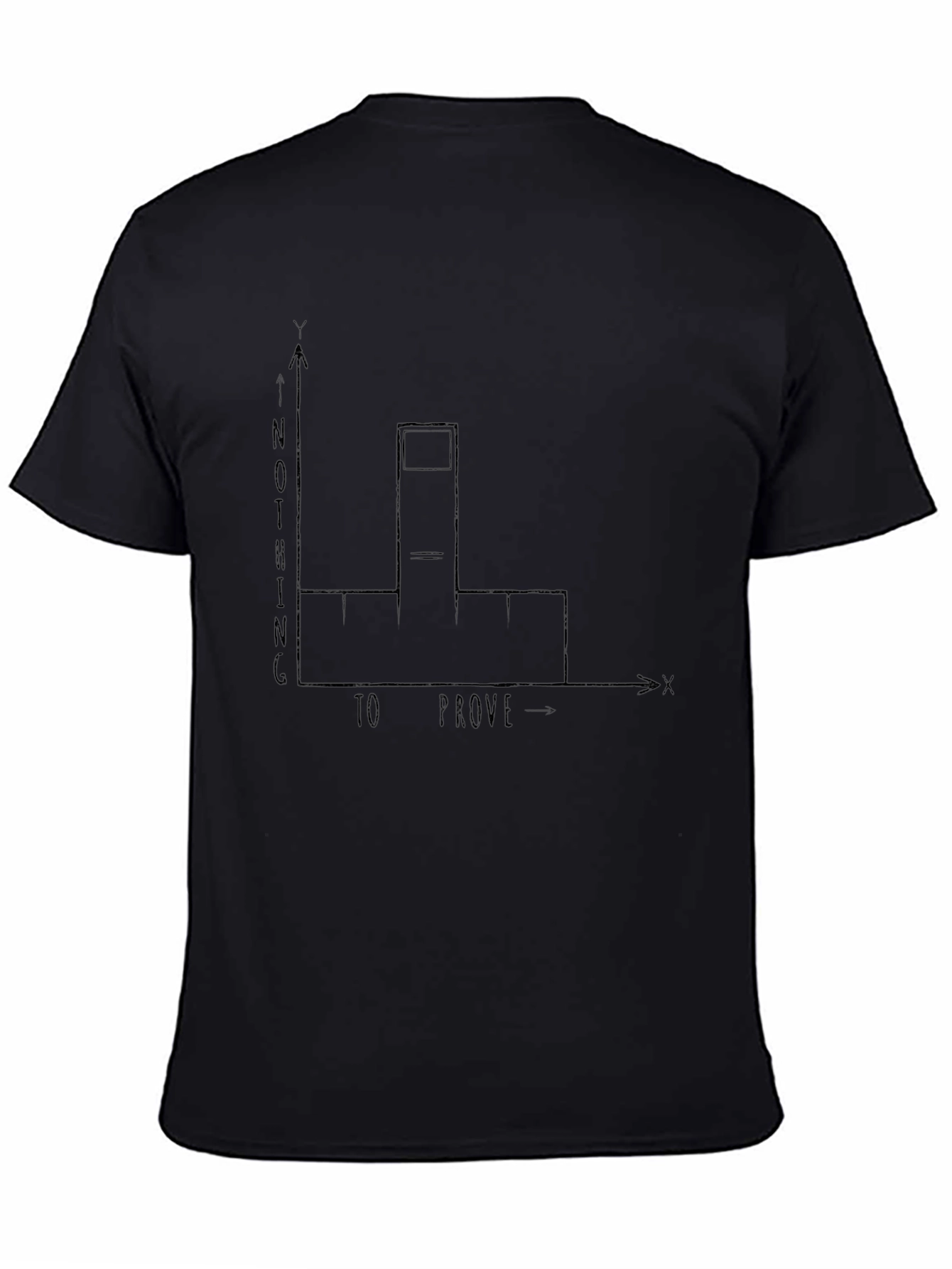 Nothing to Prove Middle Finger Graph T-Shirt