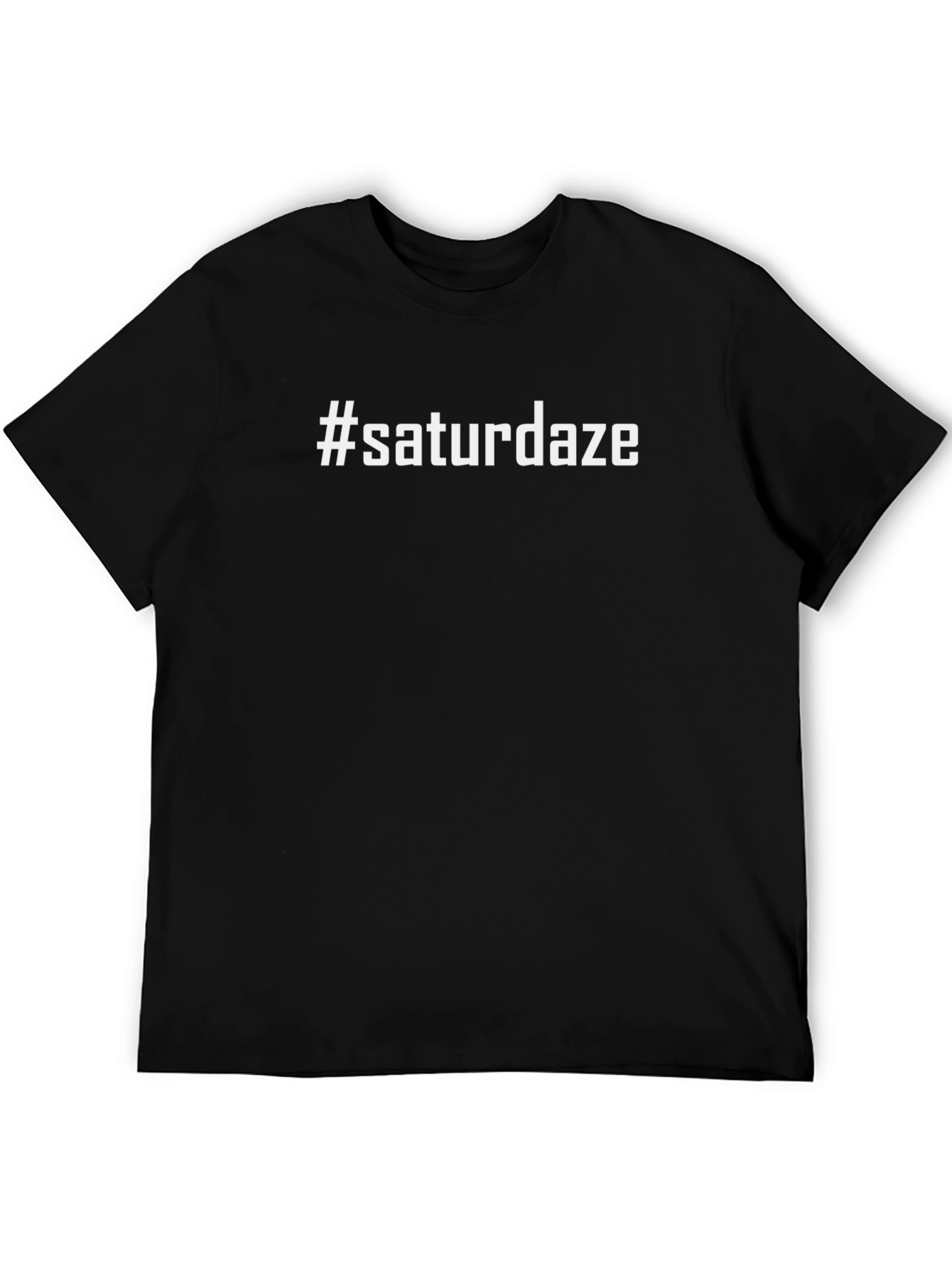 #saturdaze Black T-Shirt - Casual Comfort