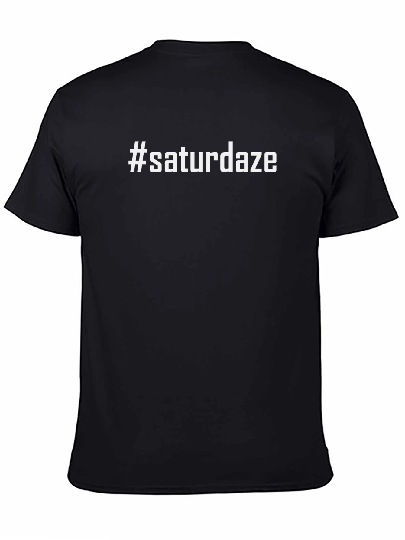 #saturdaze Black T-Shirt - Casual Comfort