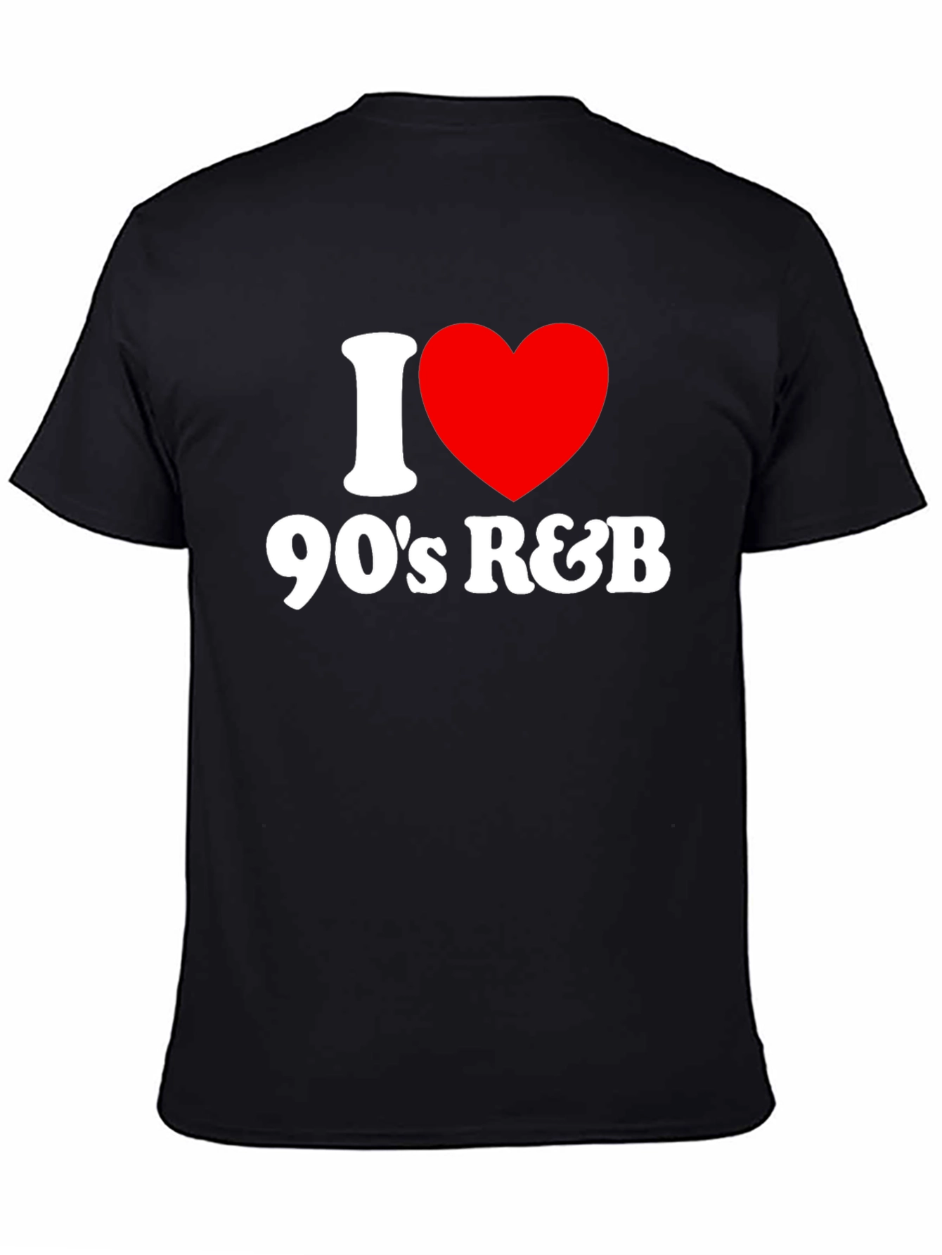 I Heart 90s R&B Black Graphic T-Shirt