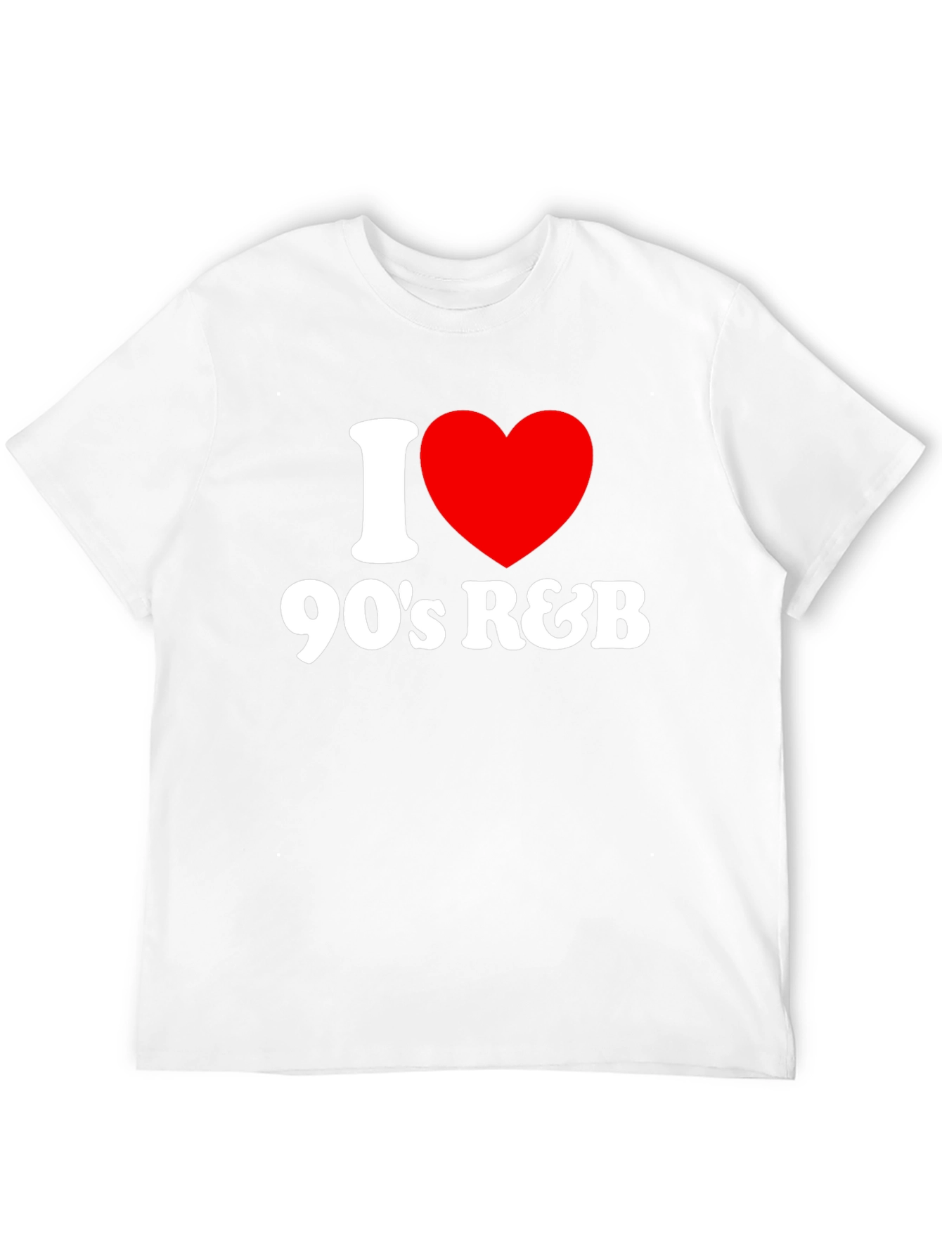 I Heart 90s R&B Black Graphic T-Shirt