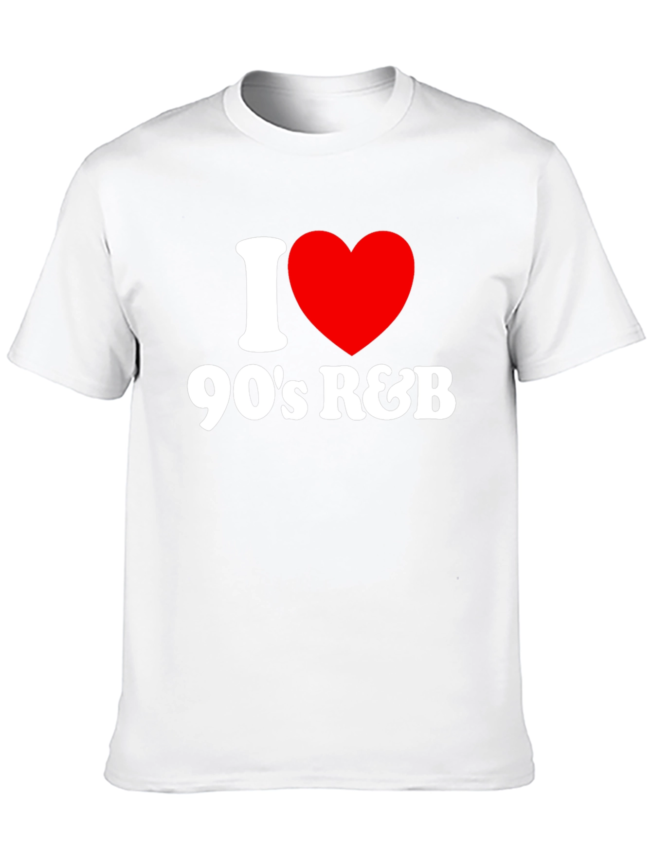 I Heart 90s R&B Black Graphic T-Shirt