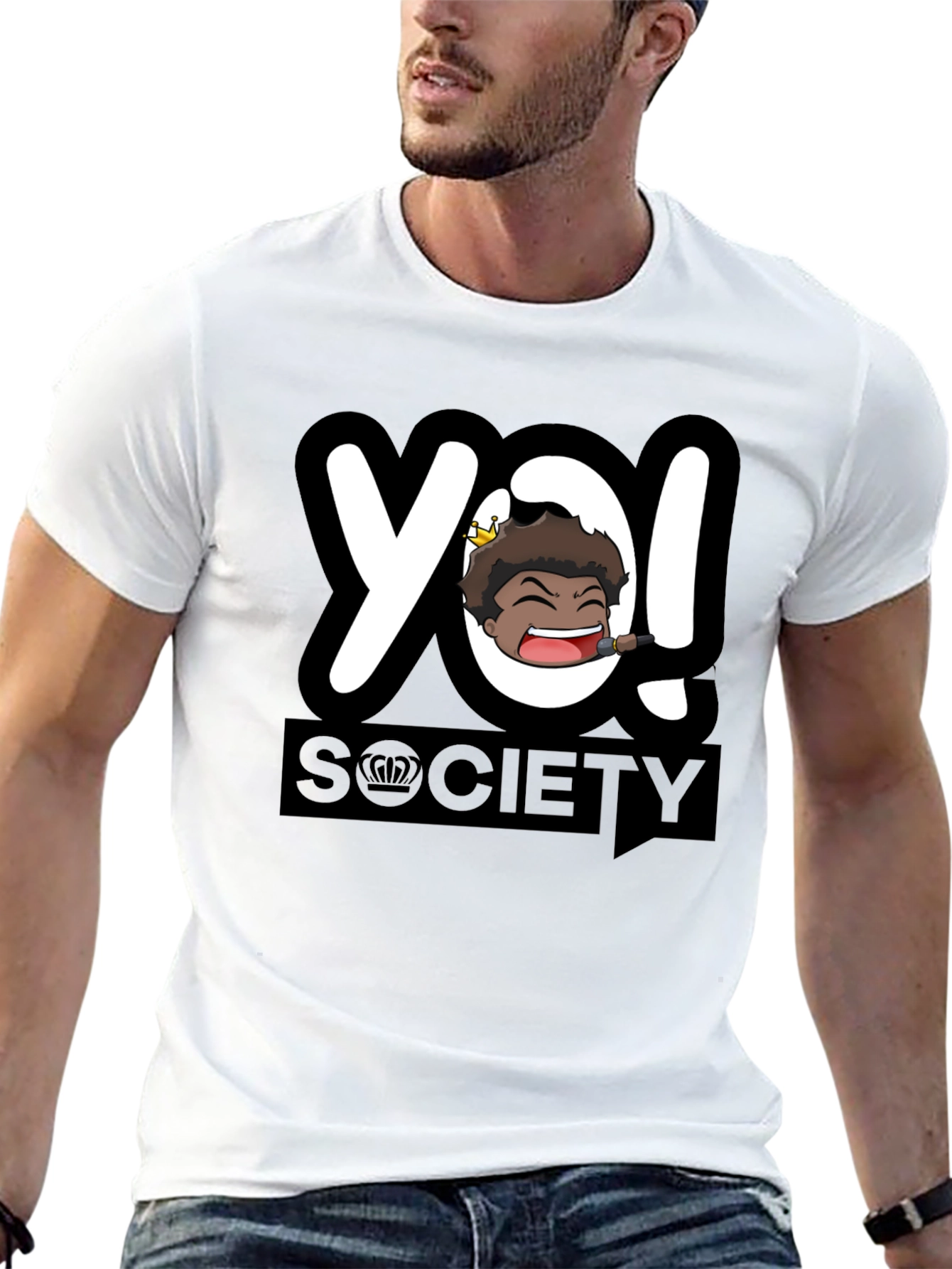 YO! Society Black Graphic Tee