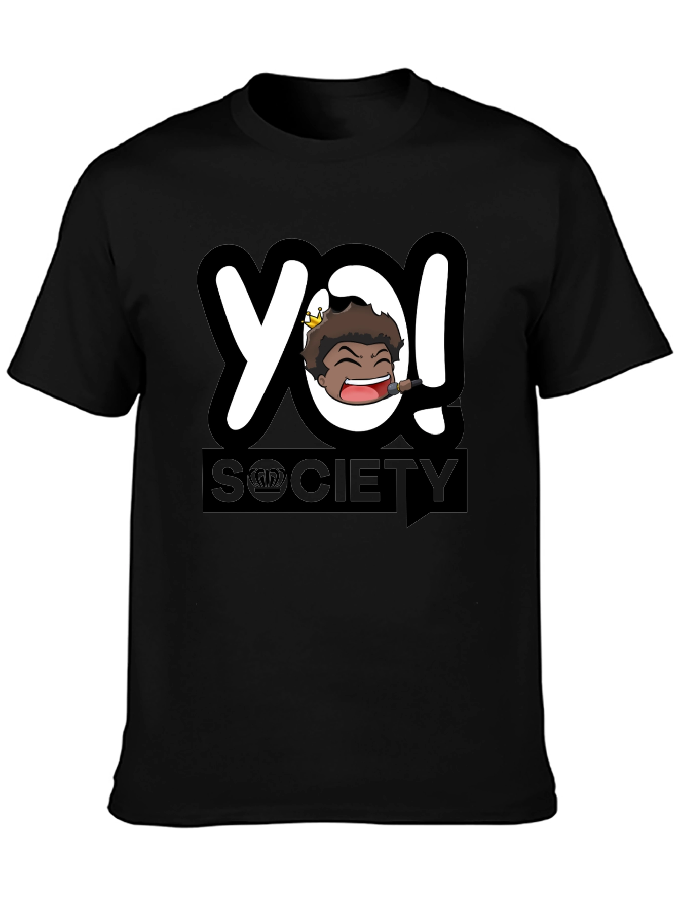 YO! Society Black Graphic Tee