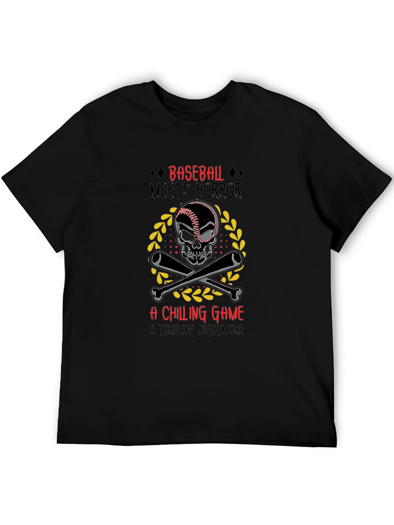 Baseball Meets Horror Graphic Tee