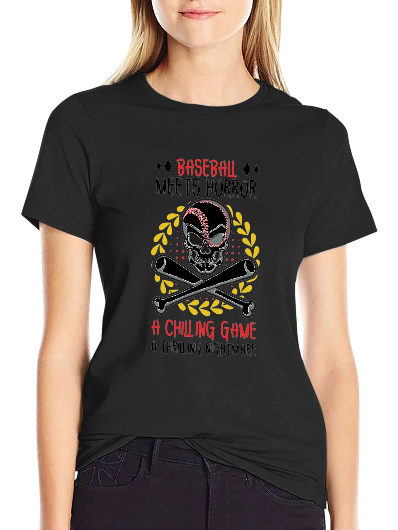 Baseball Meets Horror Graphic Tee
