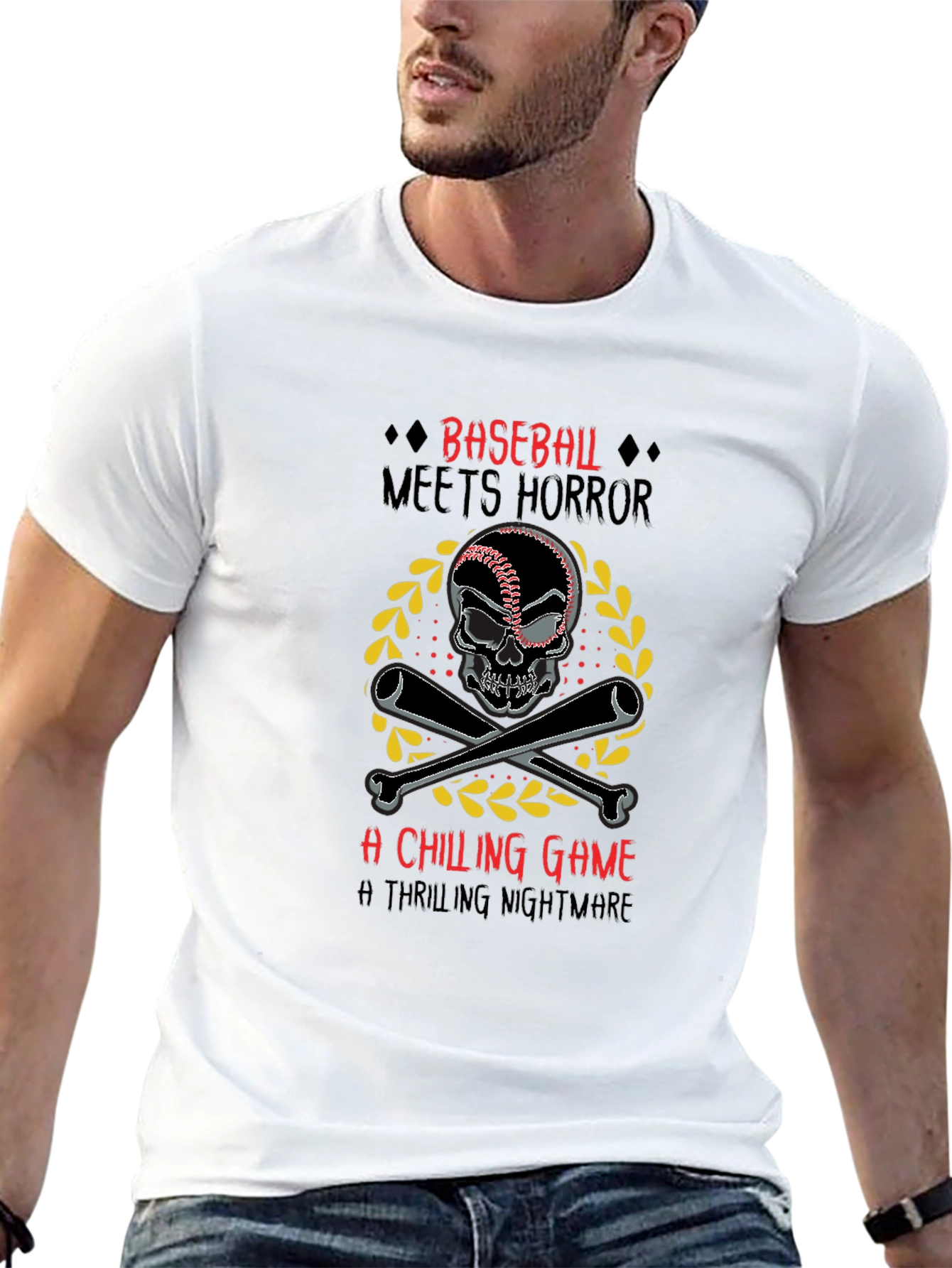 Baseball Meets Horror Graphic Tee