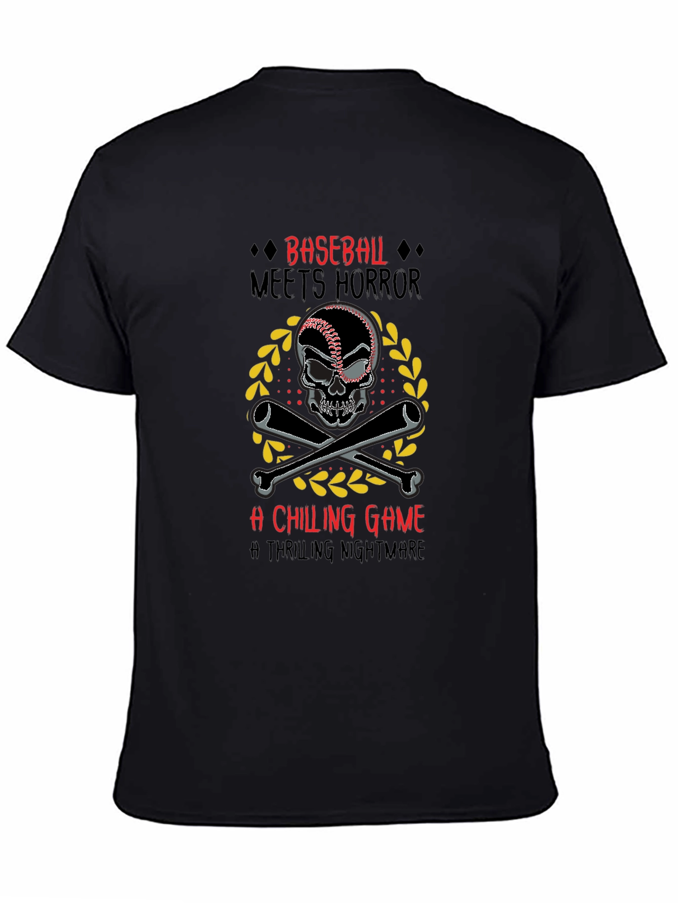 Baseball Meets Horror Graphic Tee